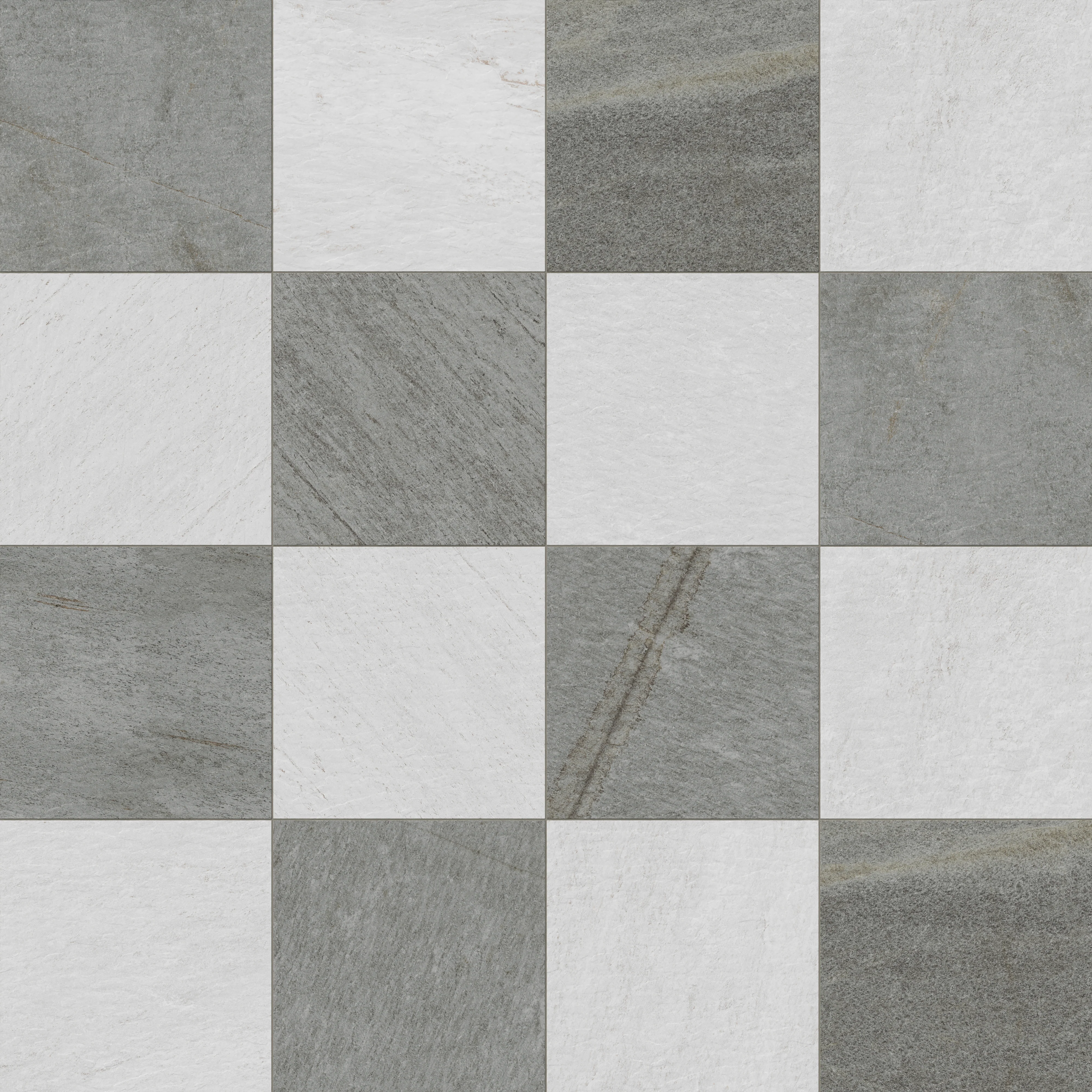 Carter 24x24 Checkerboard Grip 2cm Porcelain Paver Tile in Fossil & Ash - Image 8