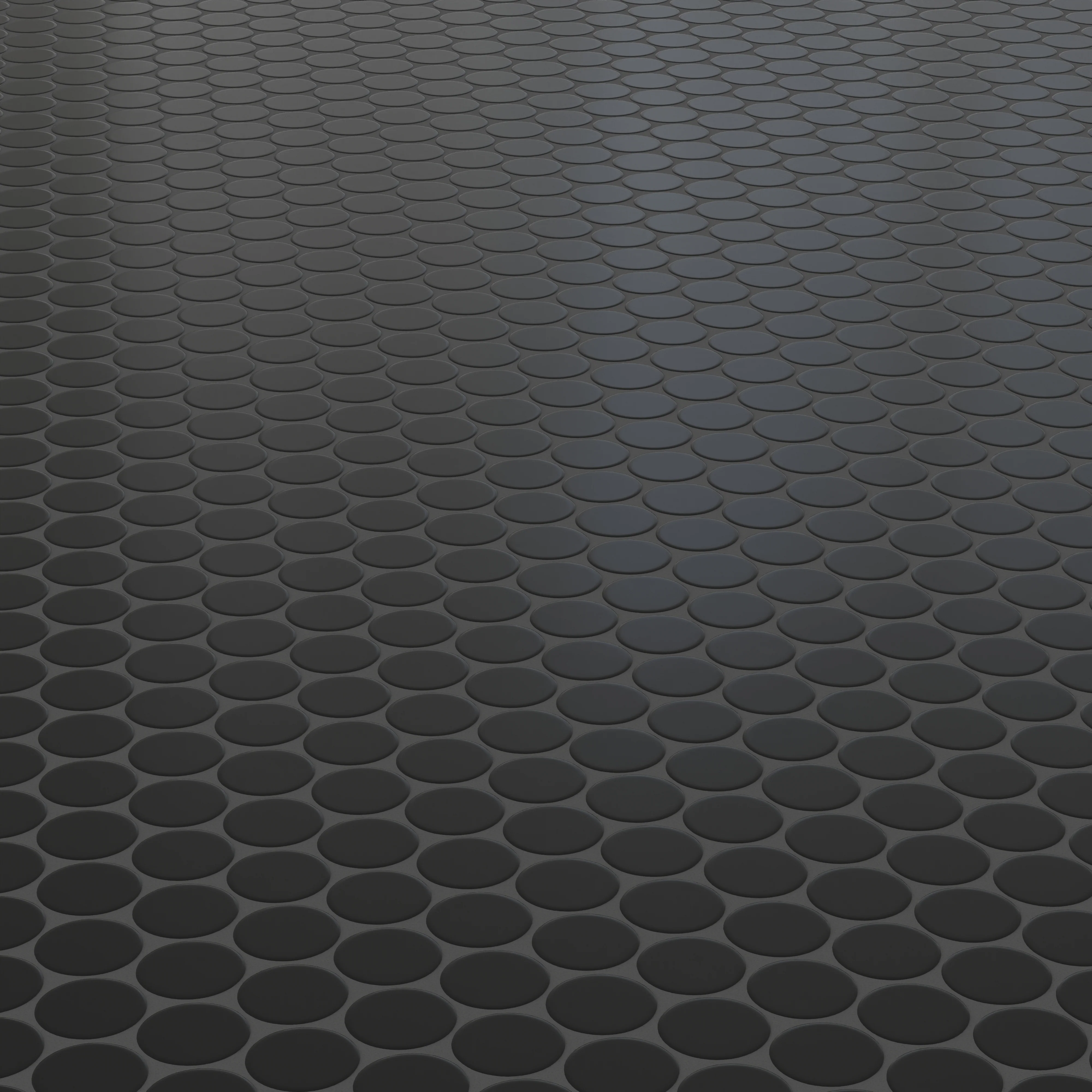Cece 12x12 Matte Porcelain 2" Round Mosaic Tile in Black - Image 3