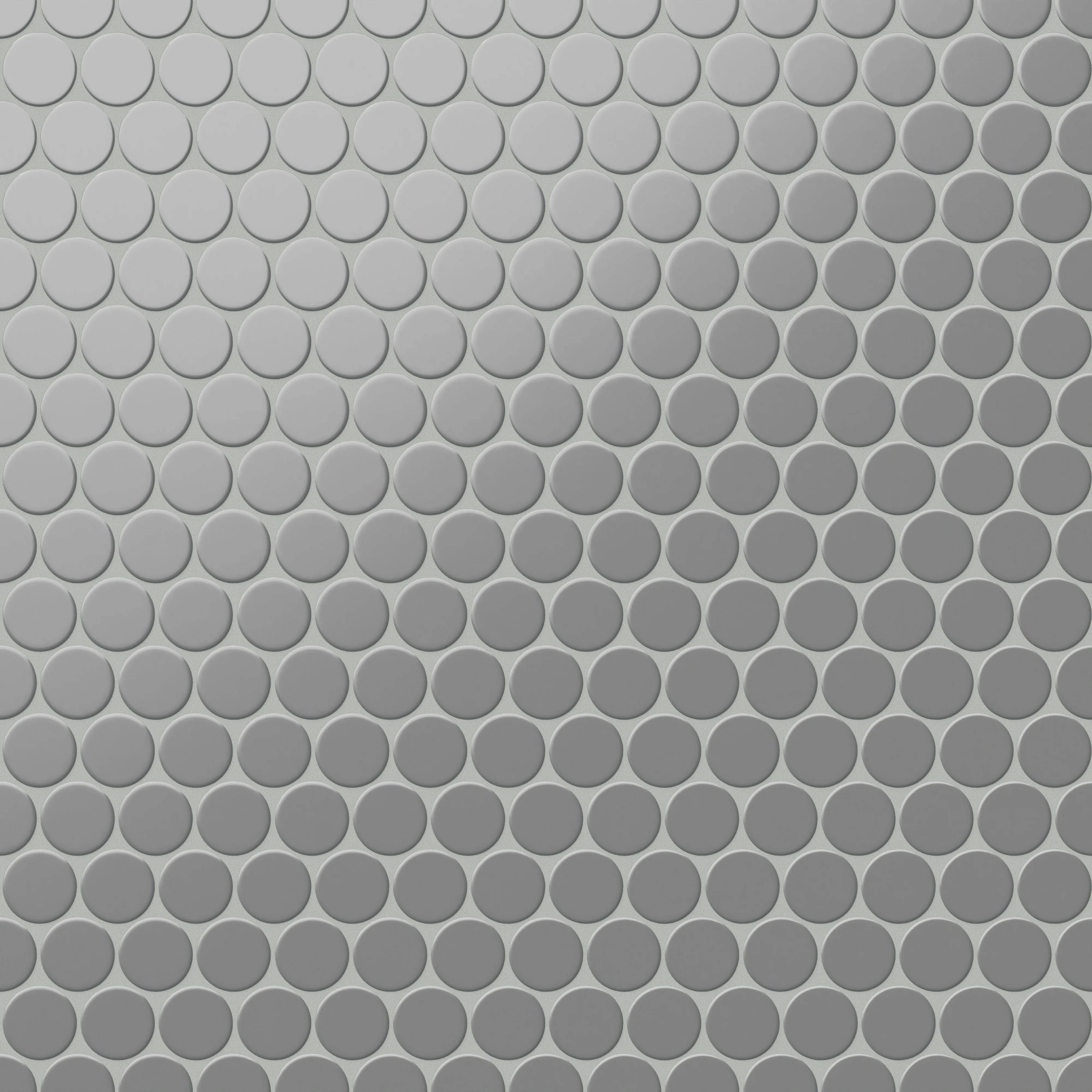 Cece 12x12 Matte Porcelain 2" Round Mosaic Tile in Grey - Image 5