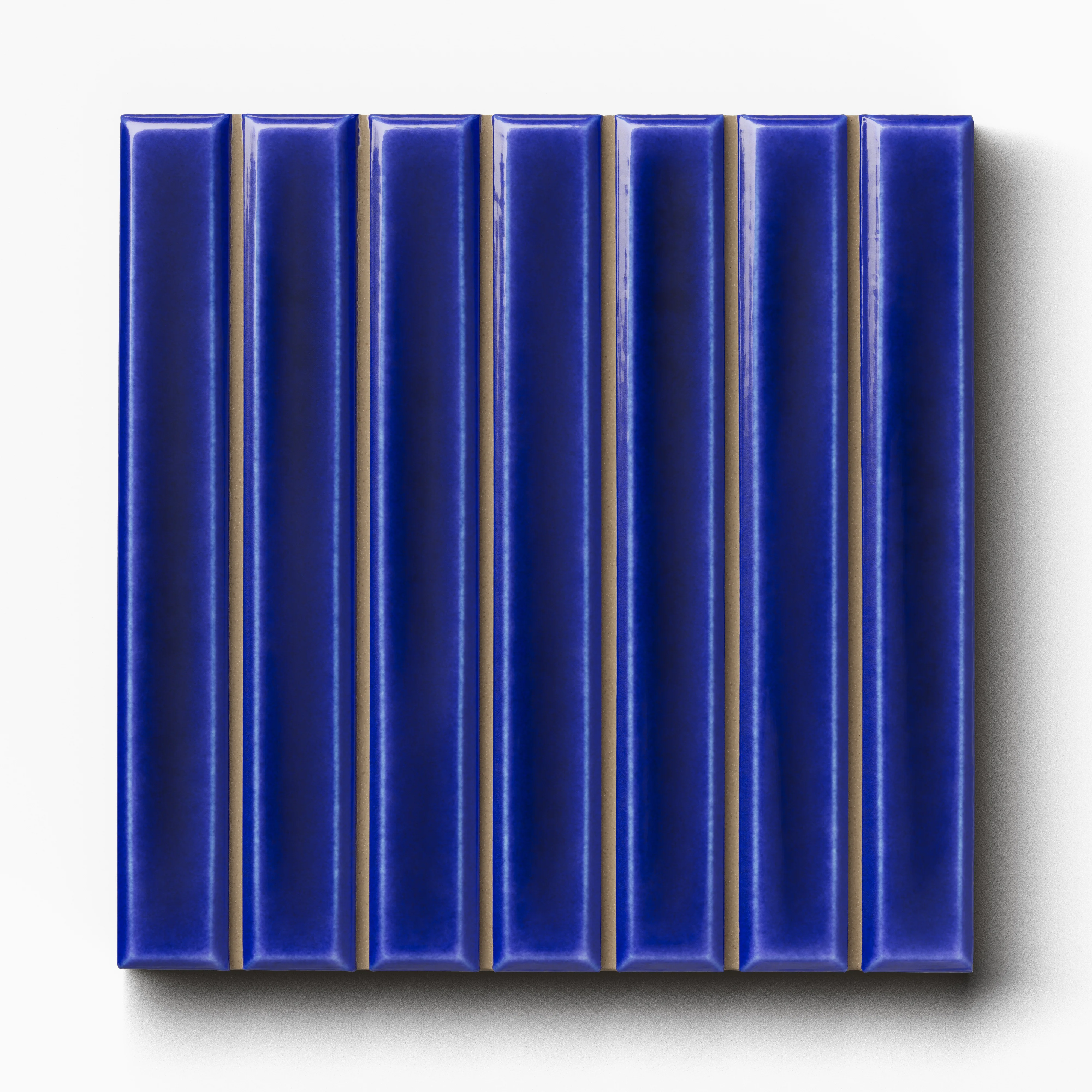 Celia 4.6x4.6 Glossy Porcelain Tile in Indigo - Image 2