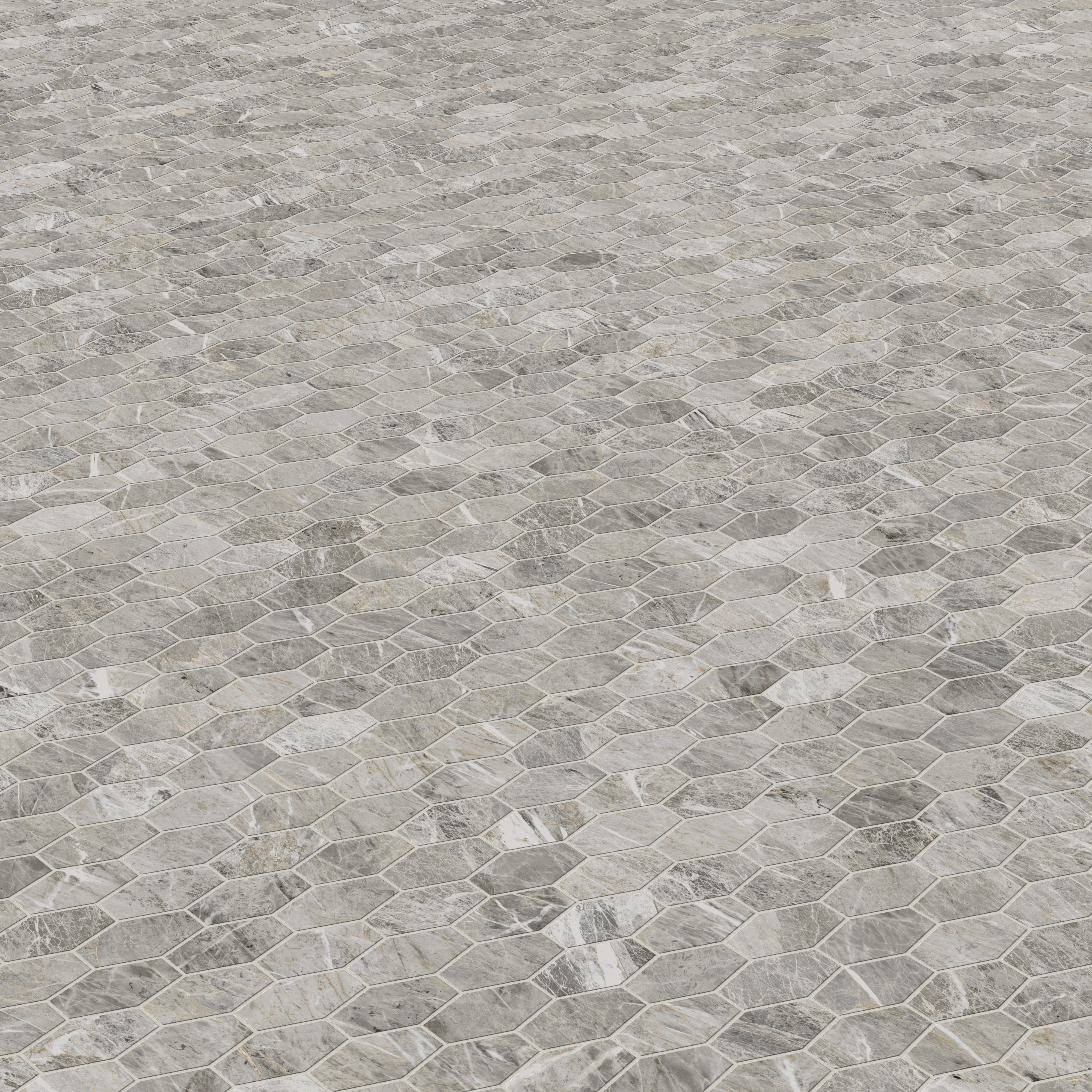 Chantel 12x11 Matte Porcelain Hexagon Mosaic Tile in Imperial - Image 4