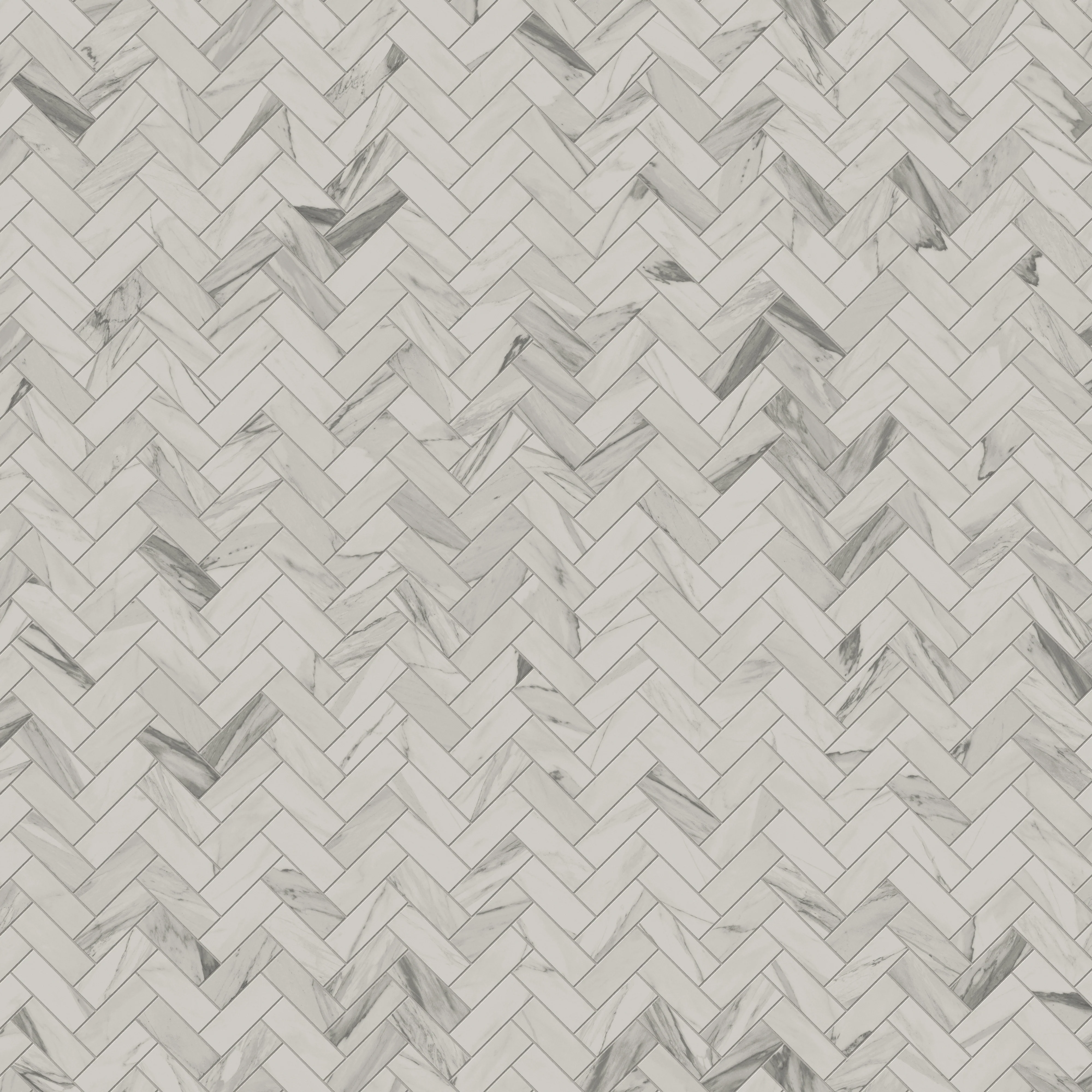 Chantel 12x15 Matte Porcelain Herringbone Mosaic Tile in Apuano - Image 5