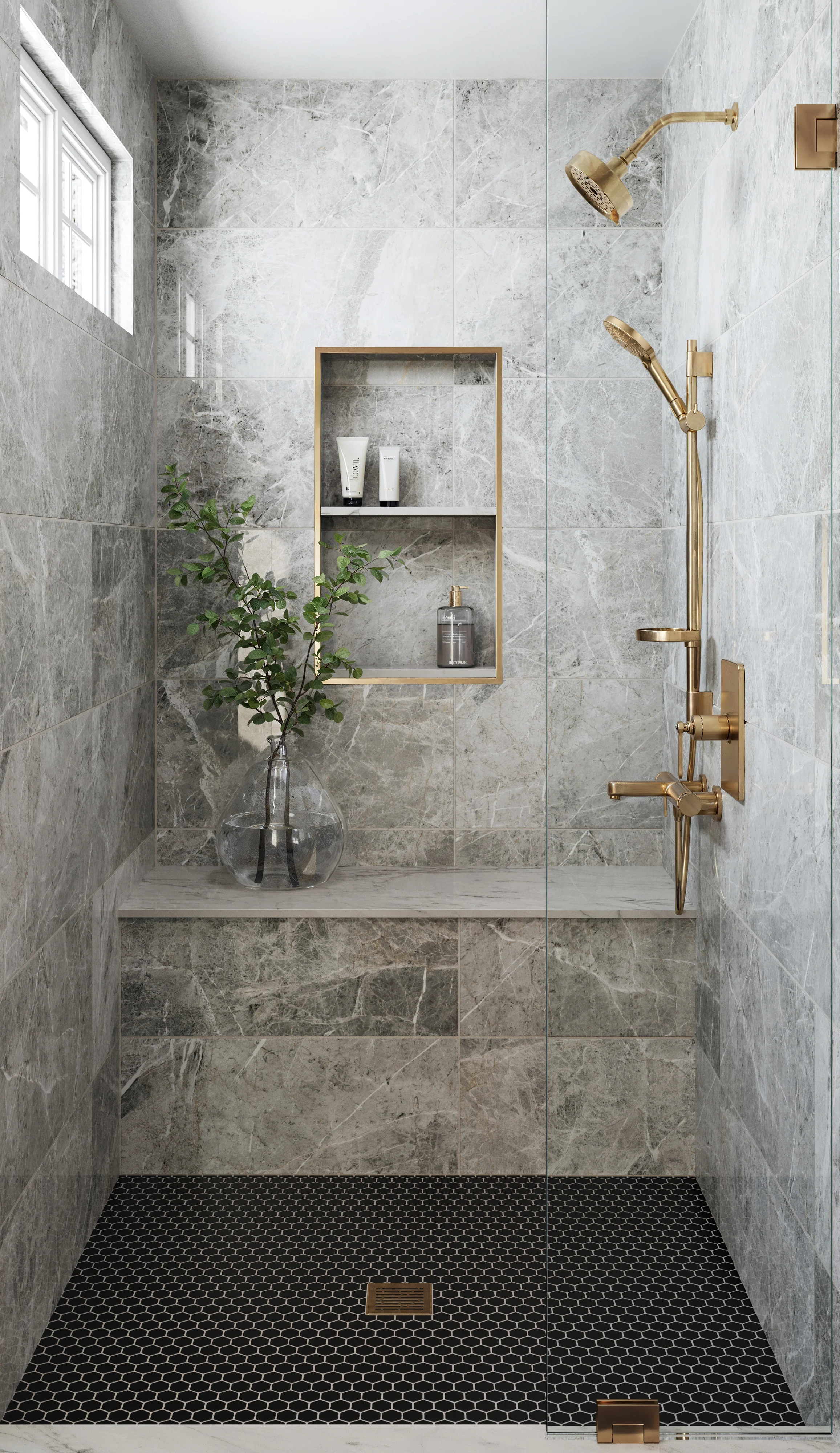 Chantel 12x24 Polished Porcelain Tile in Imperial - Image 2