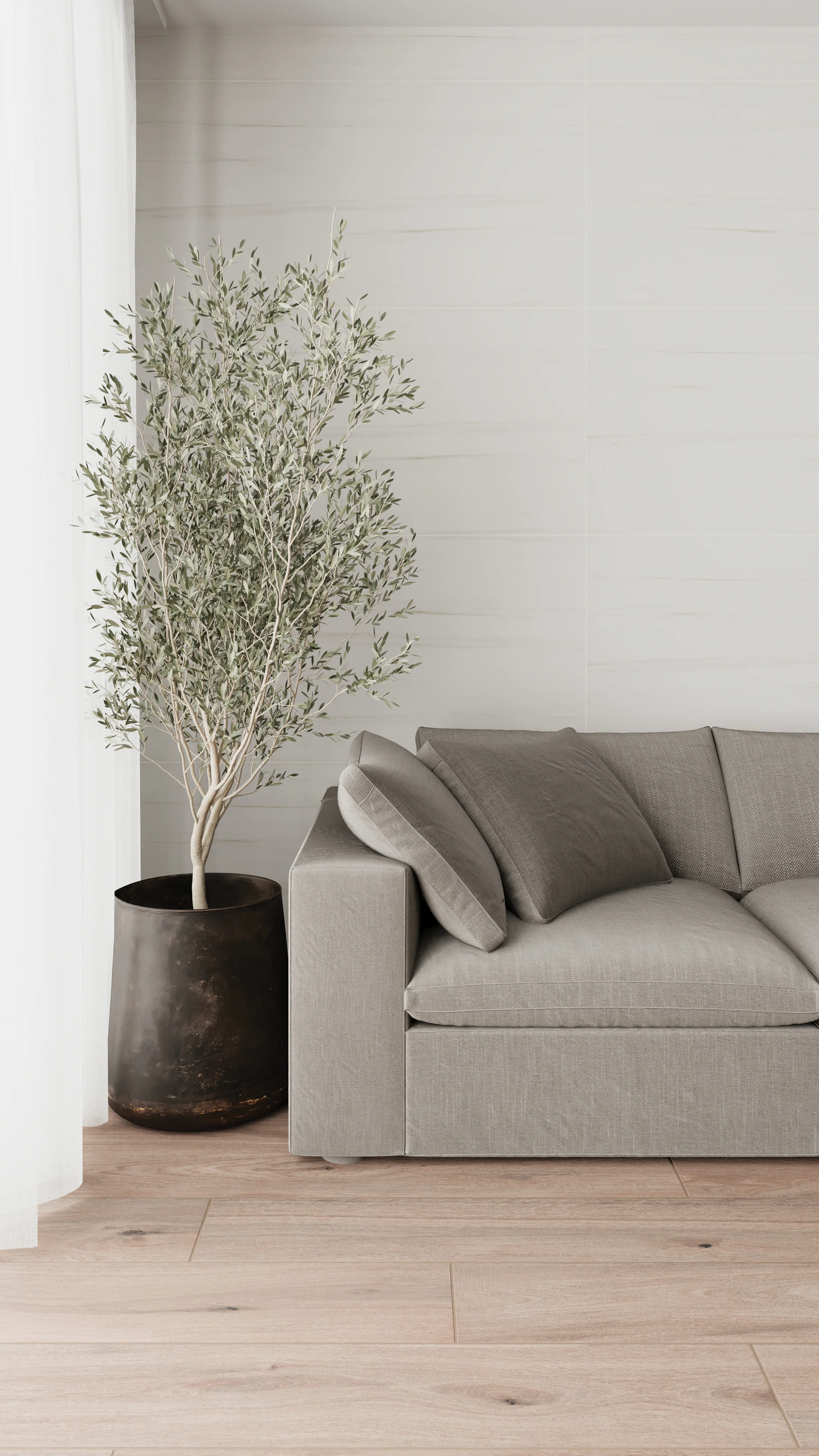 Chantel 24x48 Matte Porcelain Tile in Dolomite - Image 4