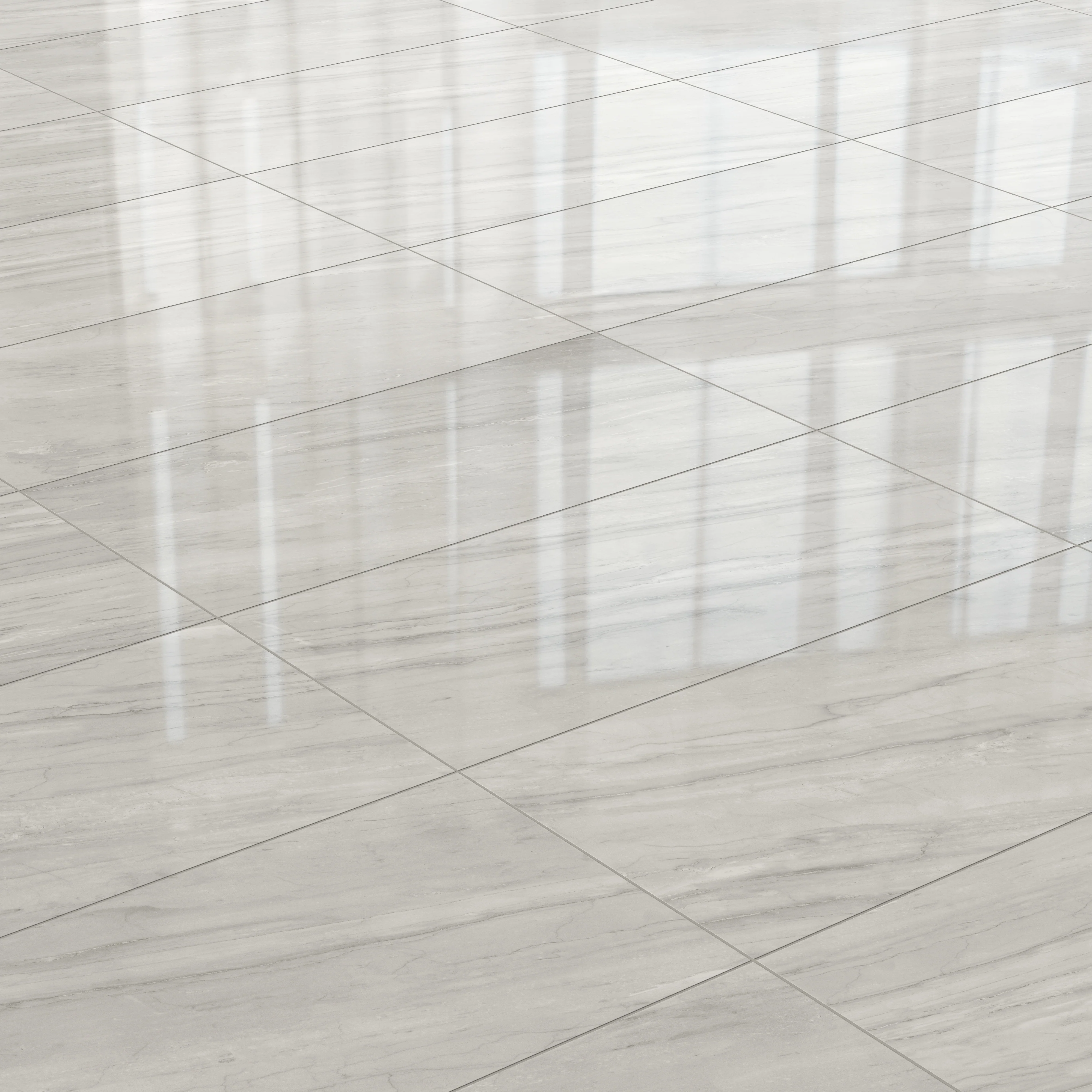 Chantel 24x48 Polished Porcelain Tile in Alaska Grey - Image 4
