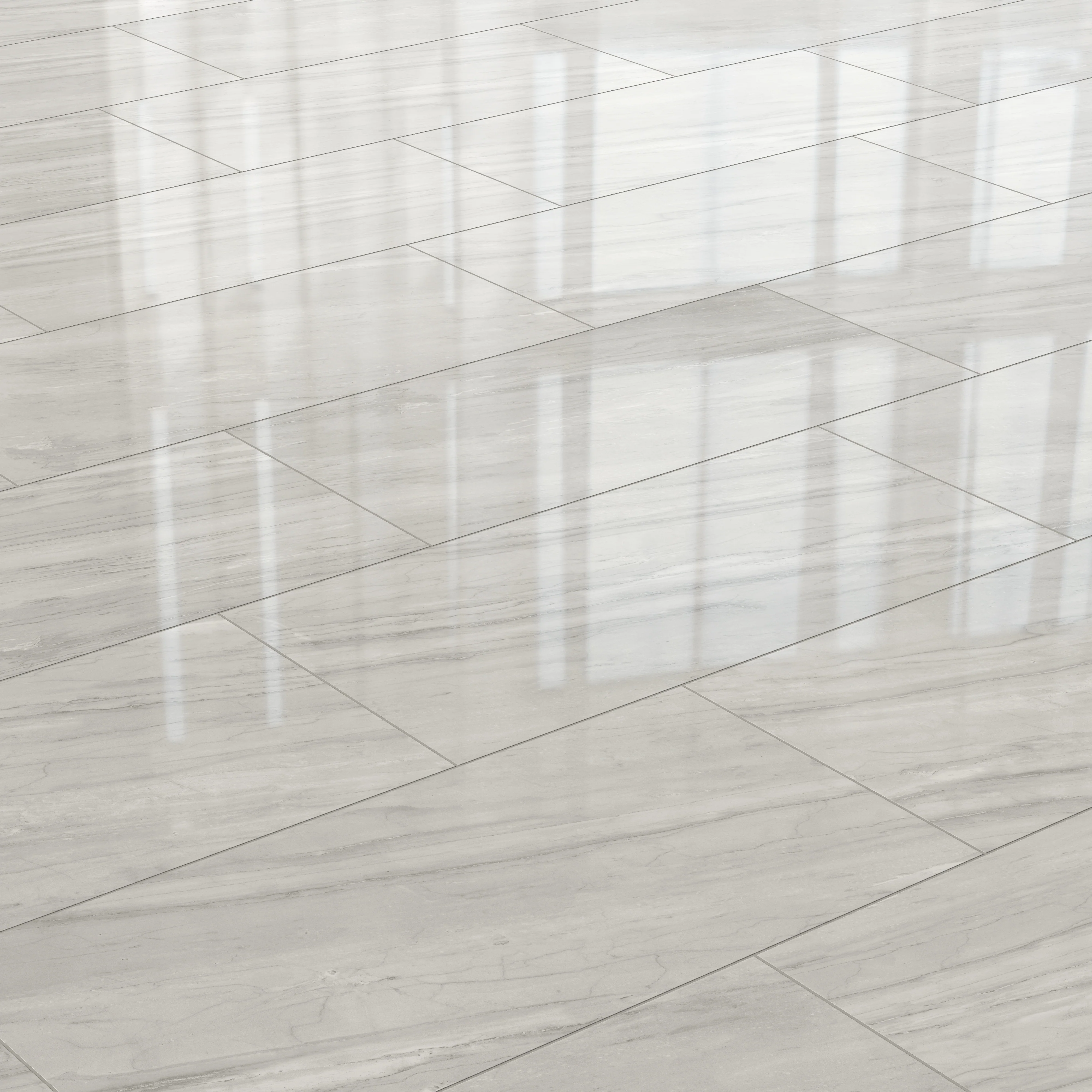 Chantel 24x48 Polished Porcelain Tile in Alaska Grey - Image 6