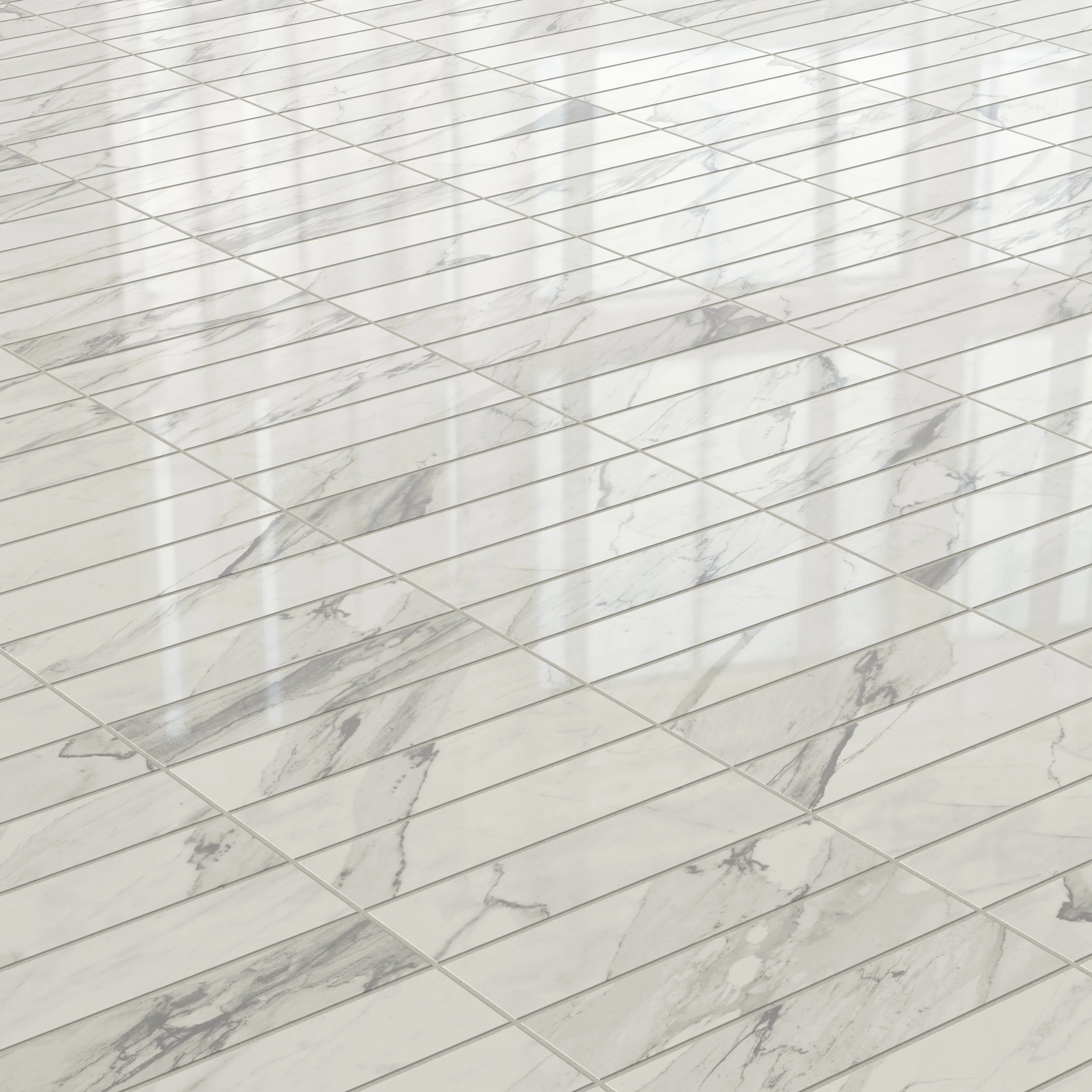 Chantel 3x12 Polished Porcelain Tile in Apuano - Image 4