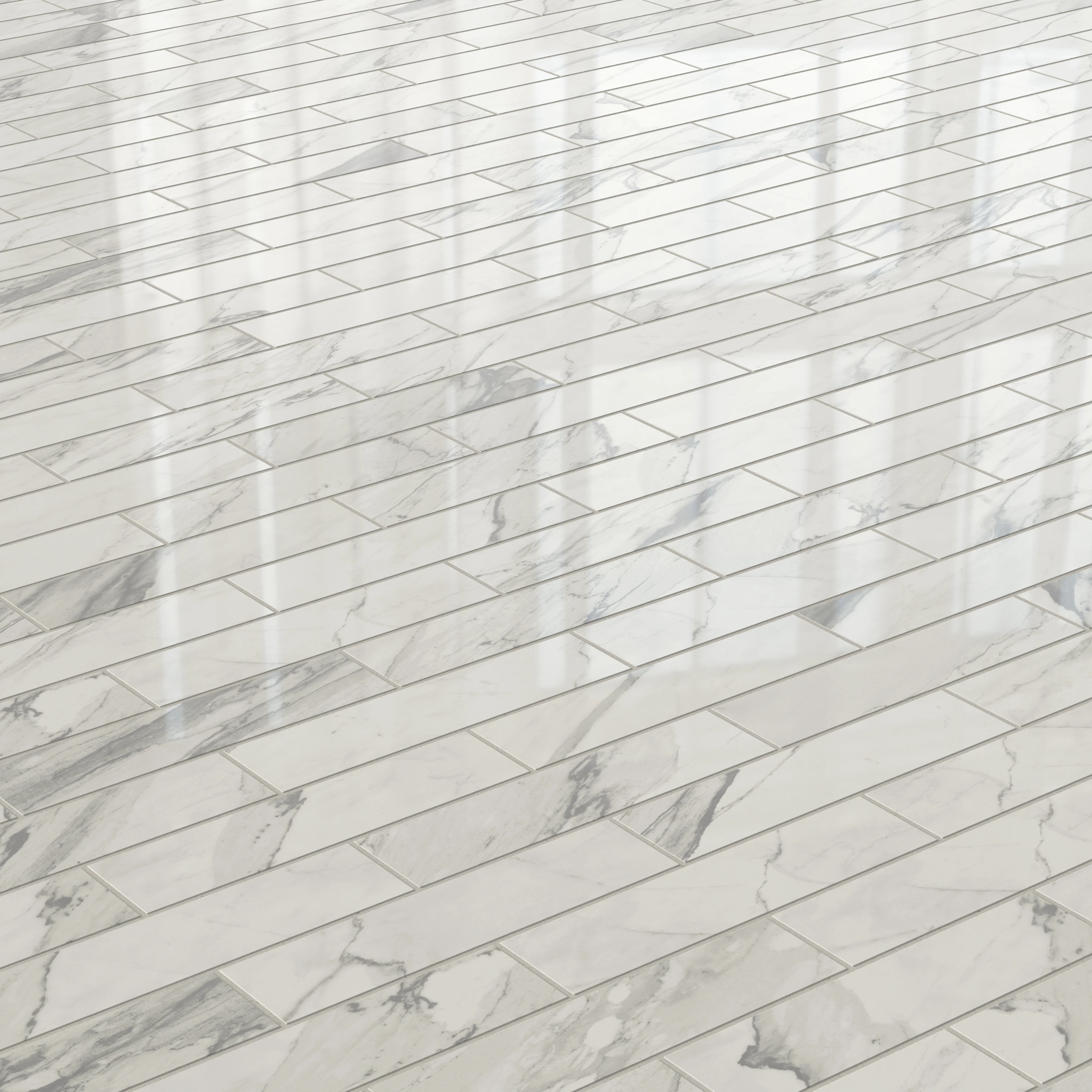 Chantel 3x12 Polished Porcelain Tile in Apuano - Image 7