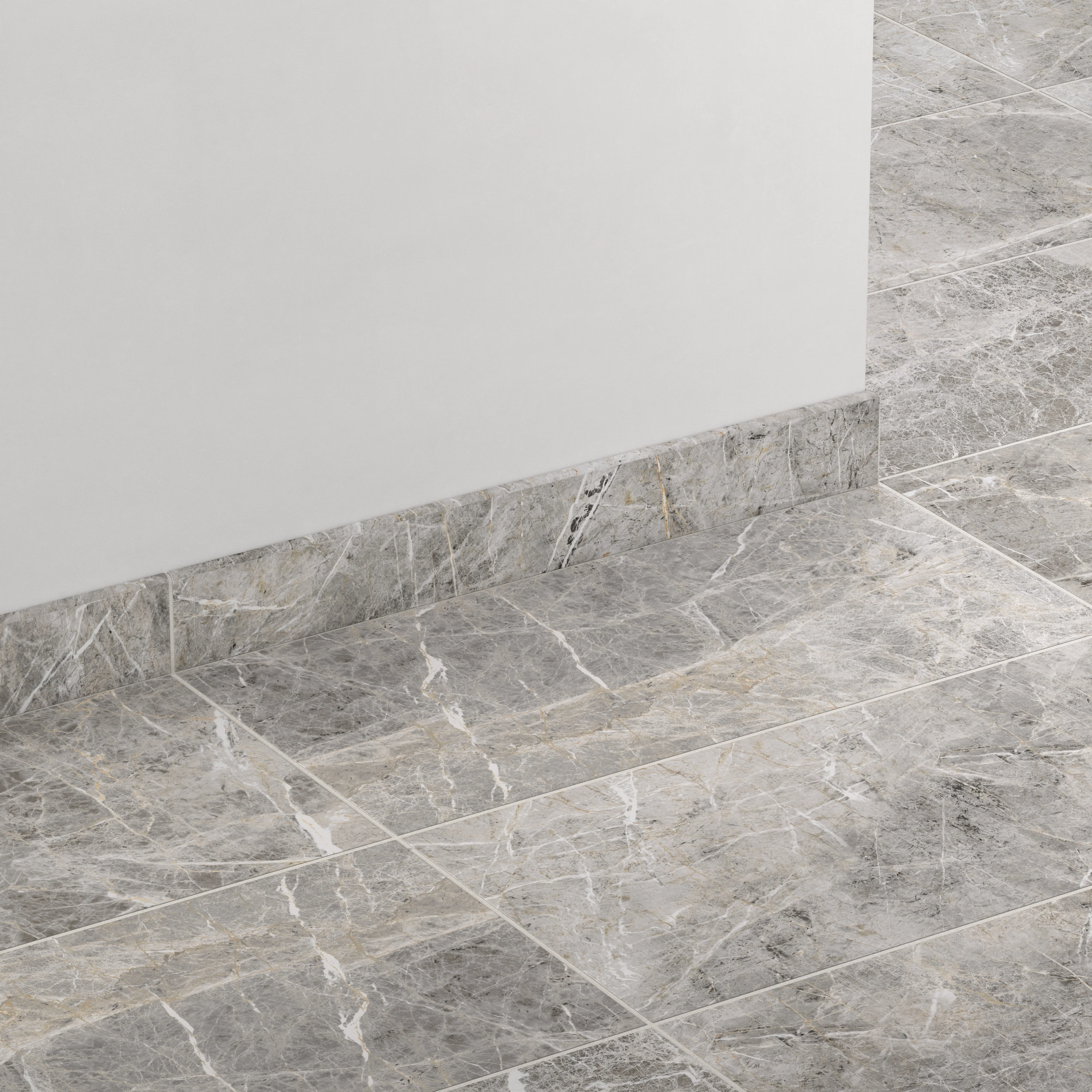Chantel 3x24 Matte Porcelain Bullnose Tile in Imperial - Image 3