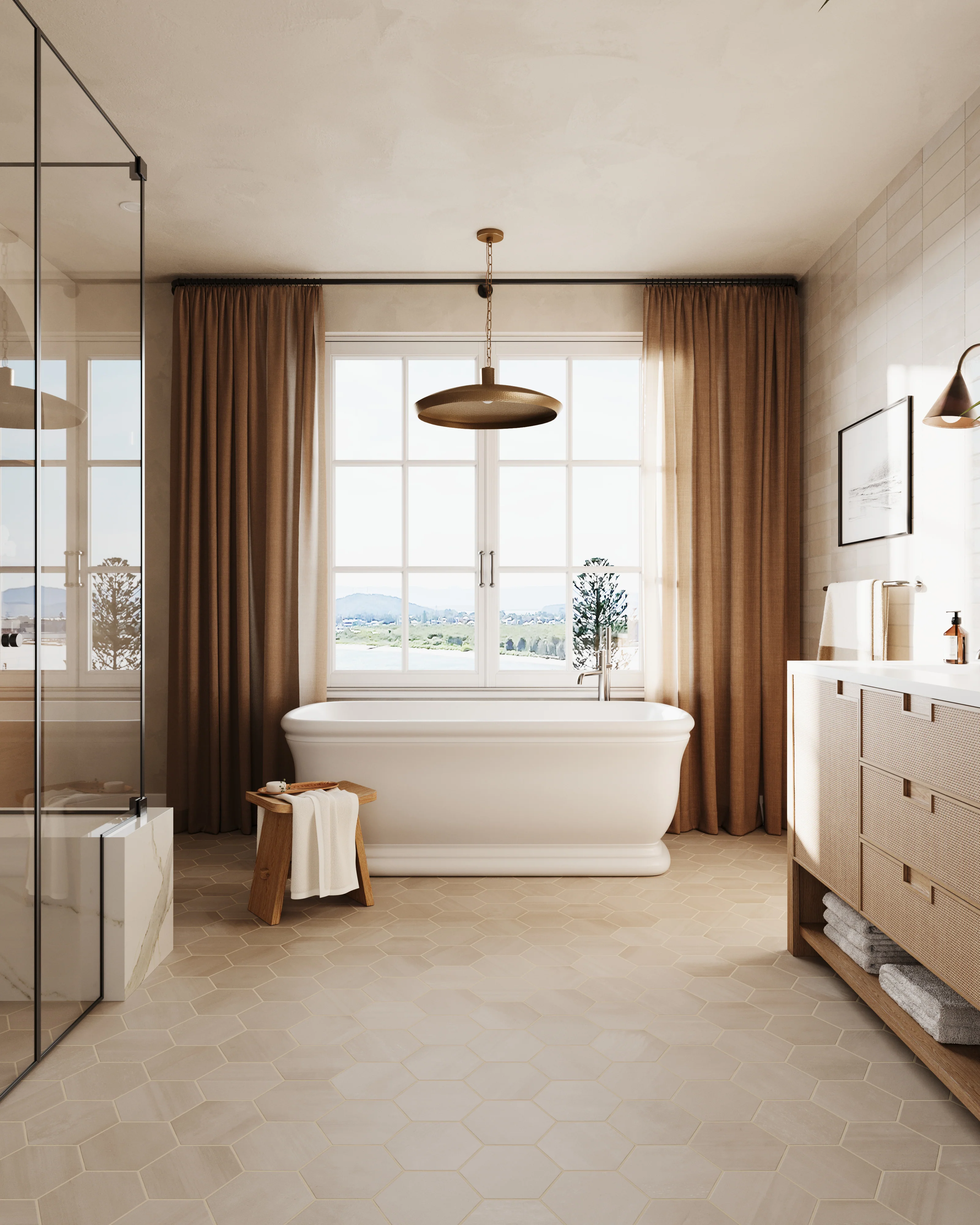 Claire 3x12 Glossy Ceramic Tile in Eggshell - Image 20