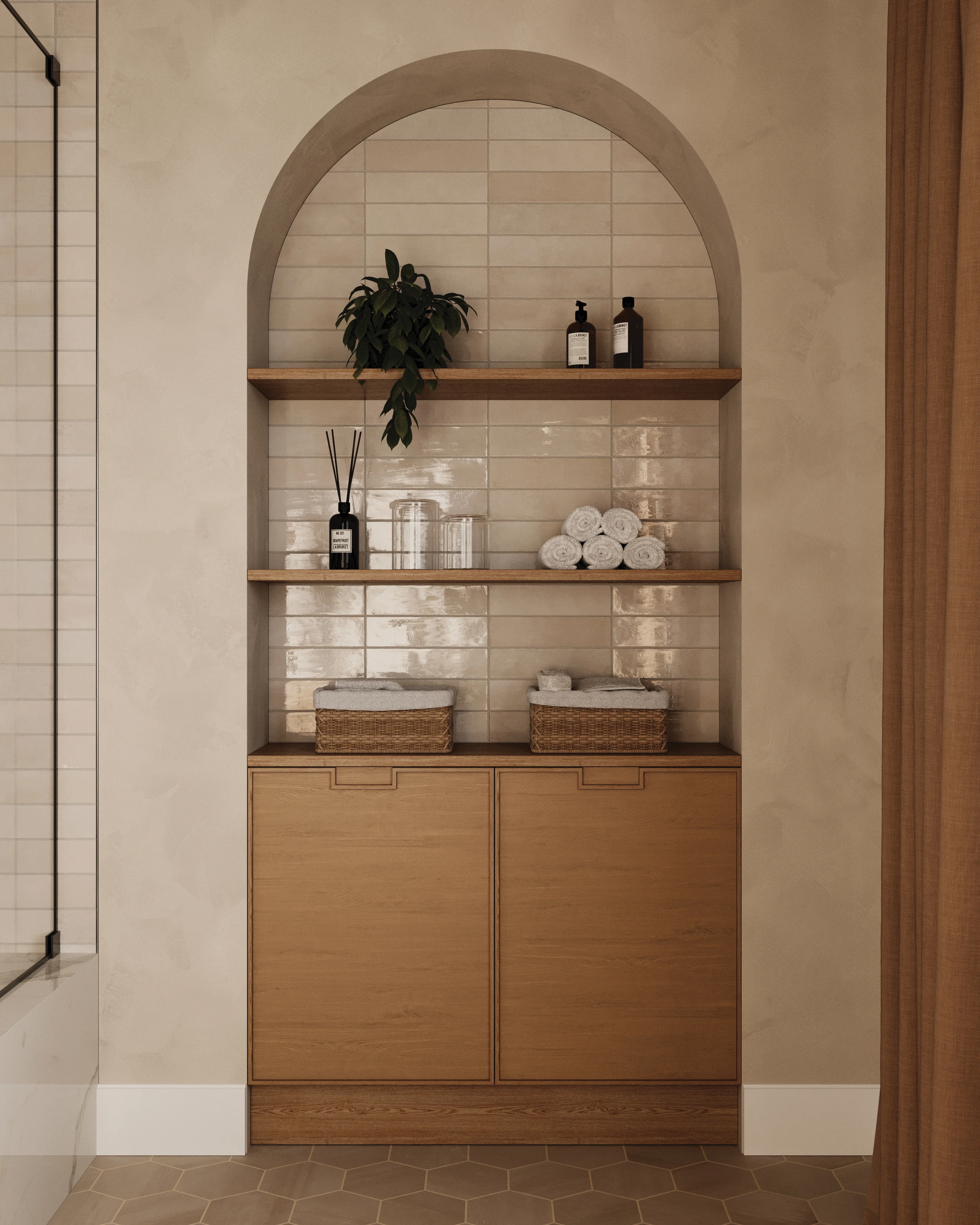 Claire 3x12 Glossy Ceramic Tile in Eggshell - Image 21