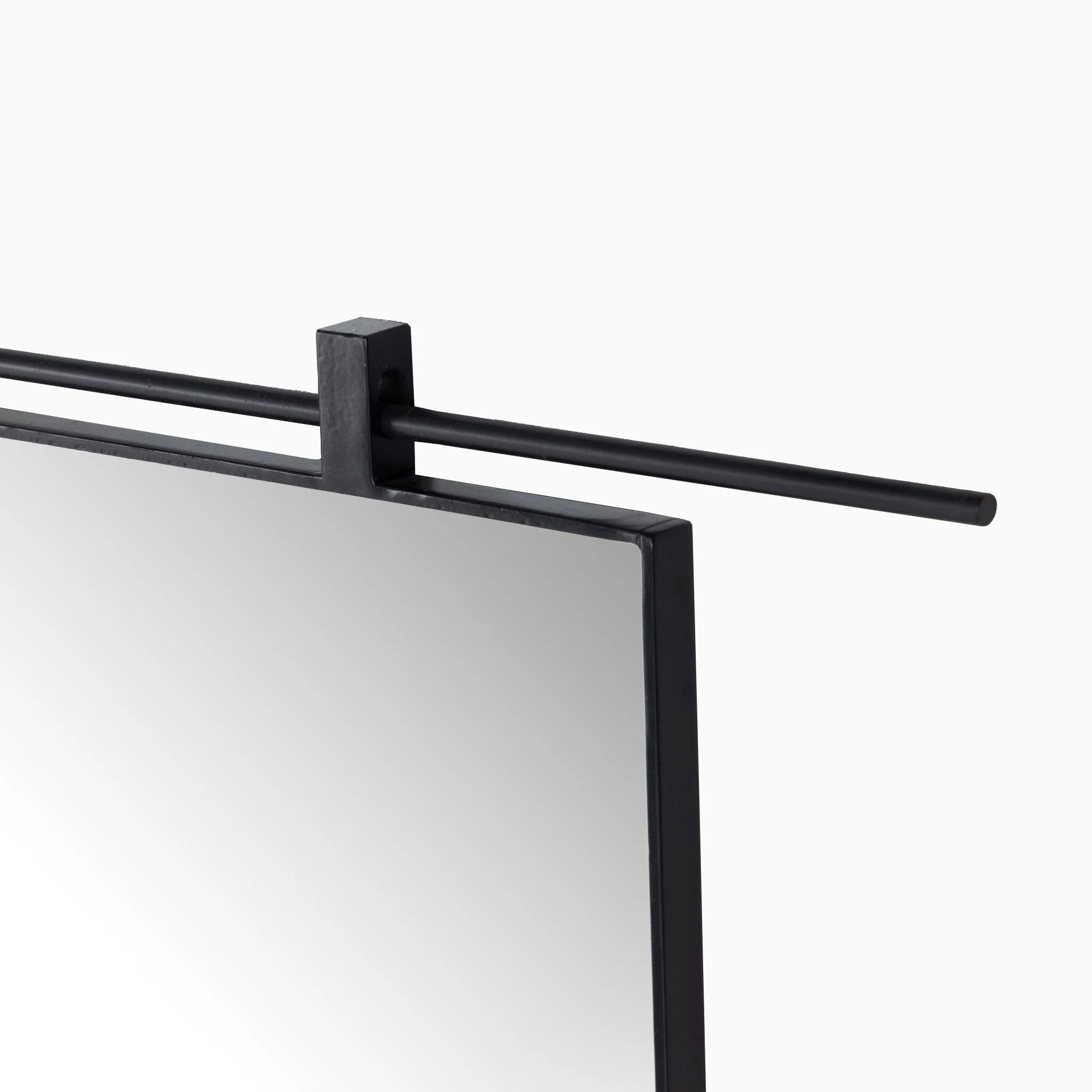 Clancy Arch Mirror in Antiqued Iron - Image 3
