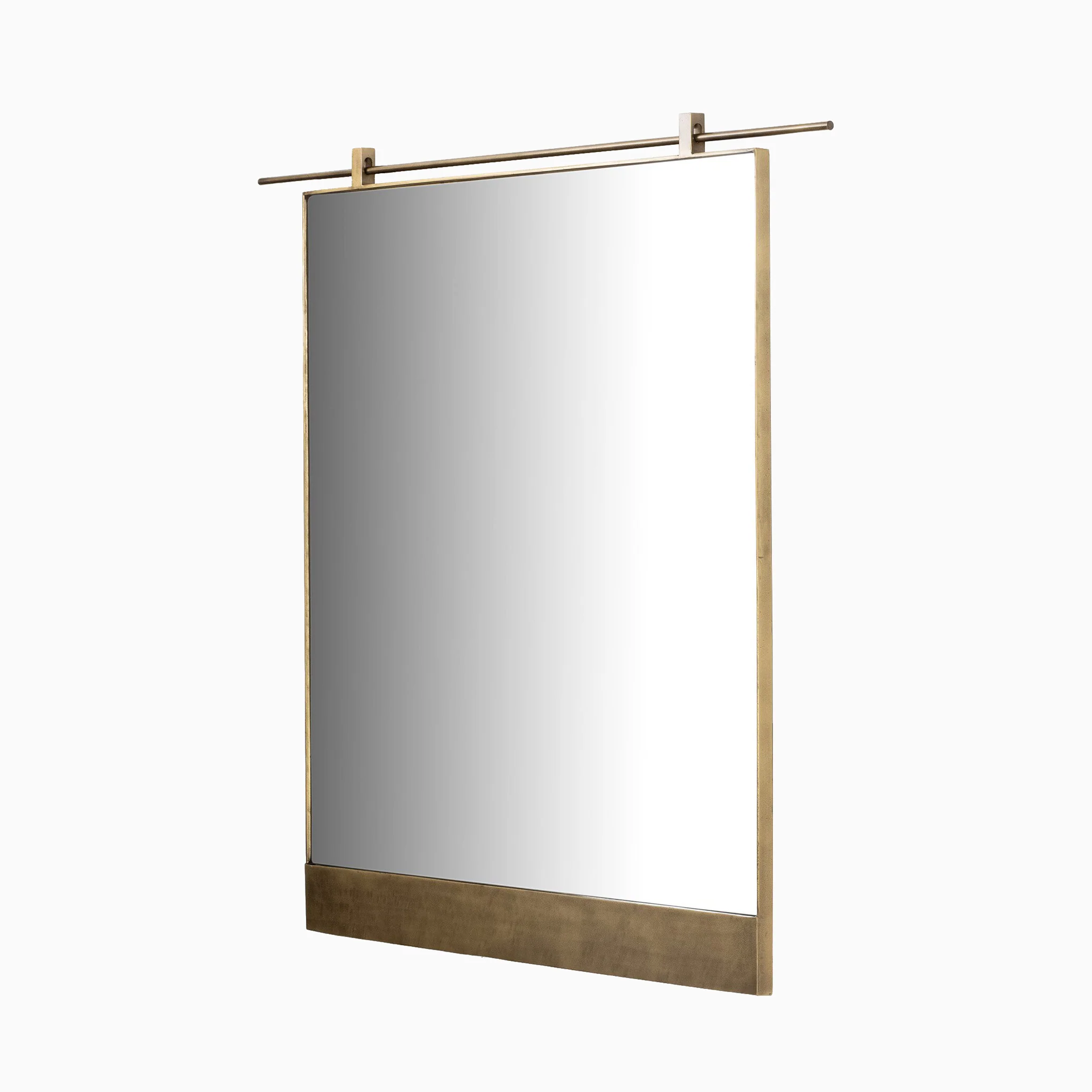 Clancy Mirror in Antique Brass - Image 3
