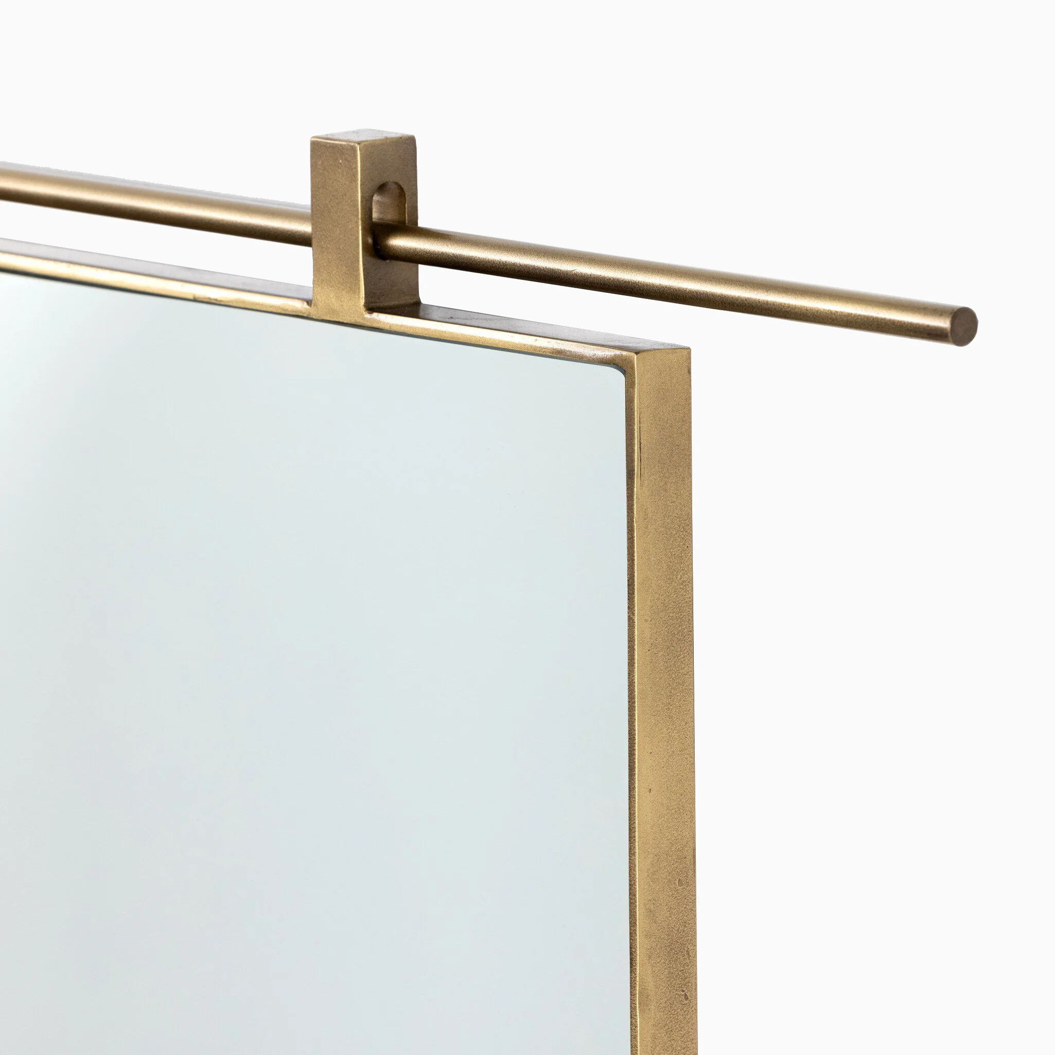 Clancy Mirror in Antique Brass - Image 4