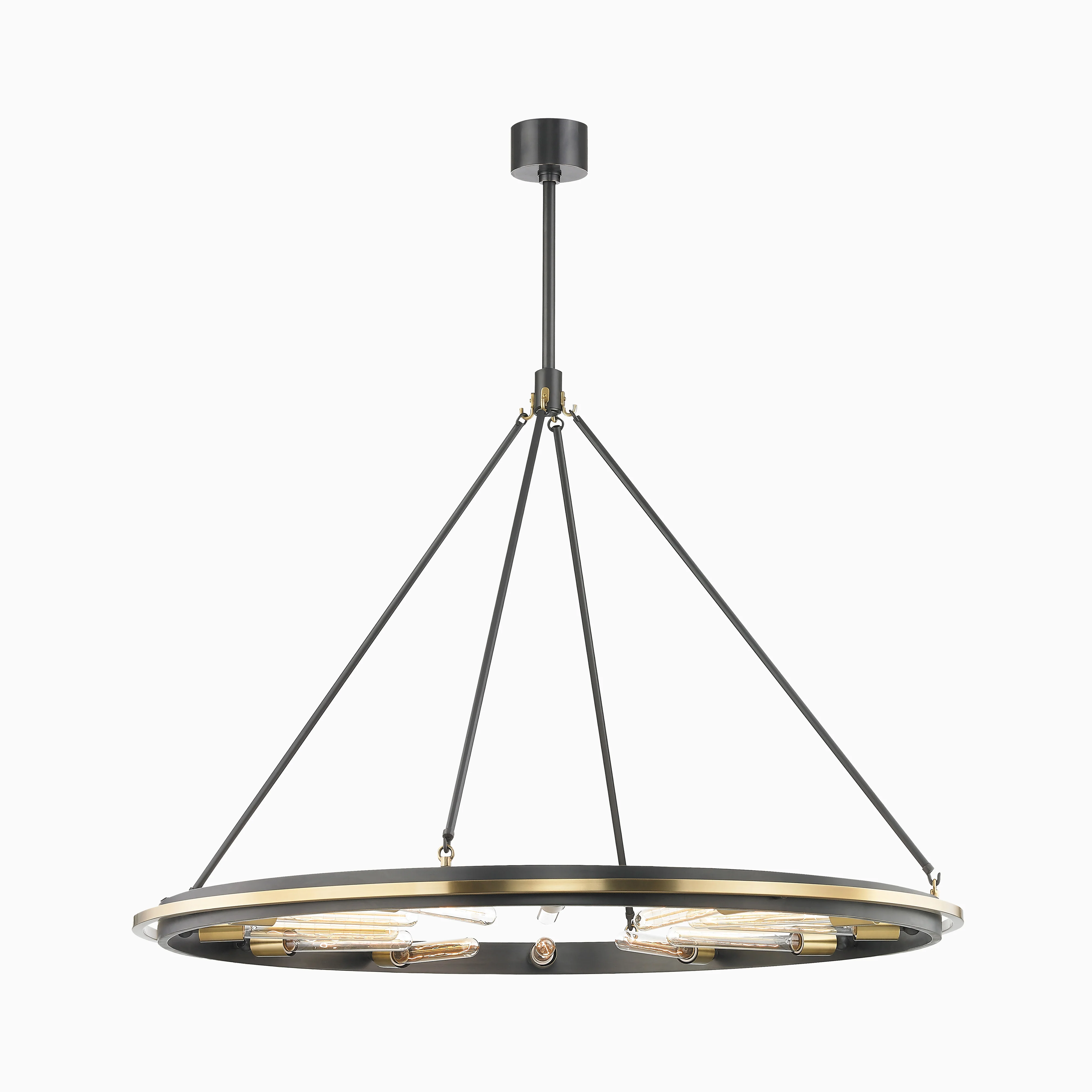 Clement Chandelier In Aged Old Bronze - Image 3