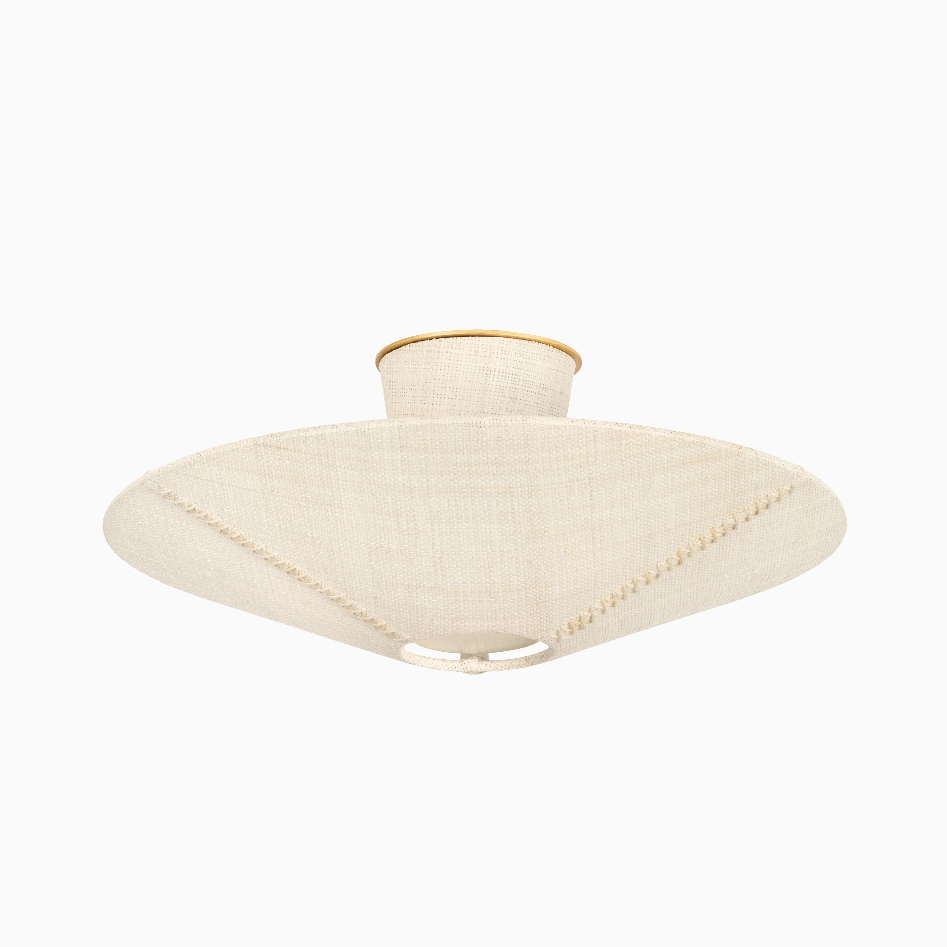 Clementine Semi-Flush in Gold Leaf