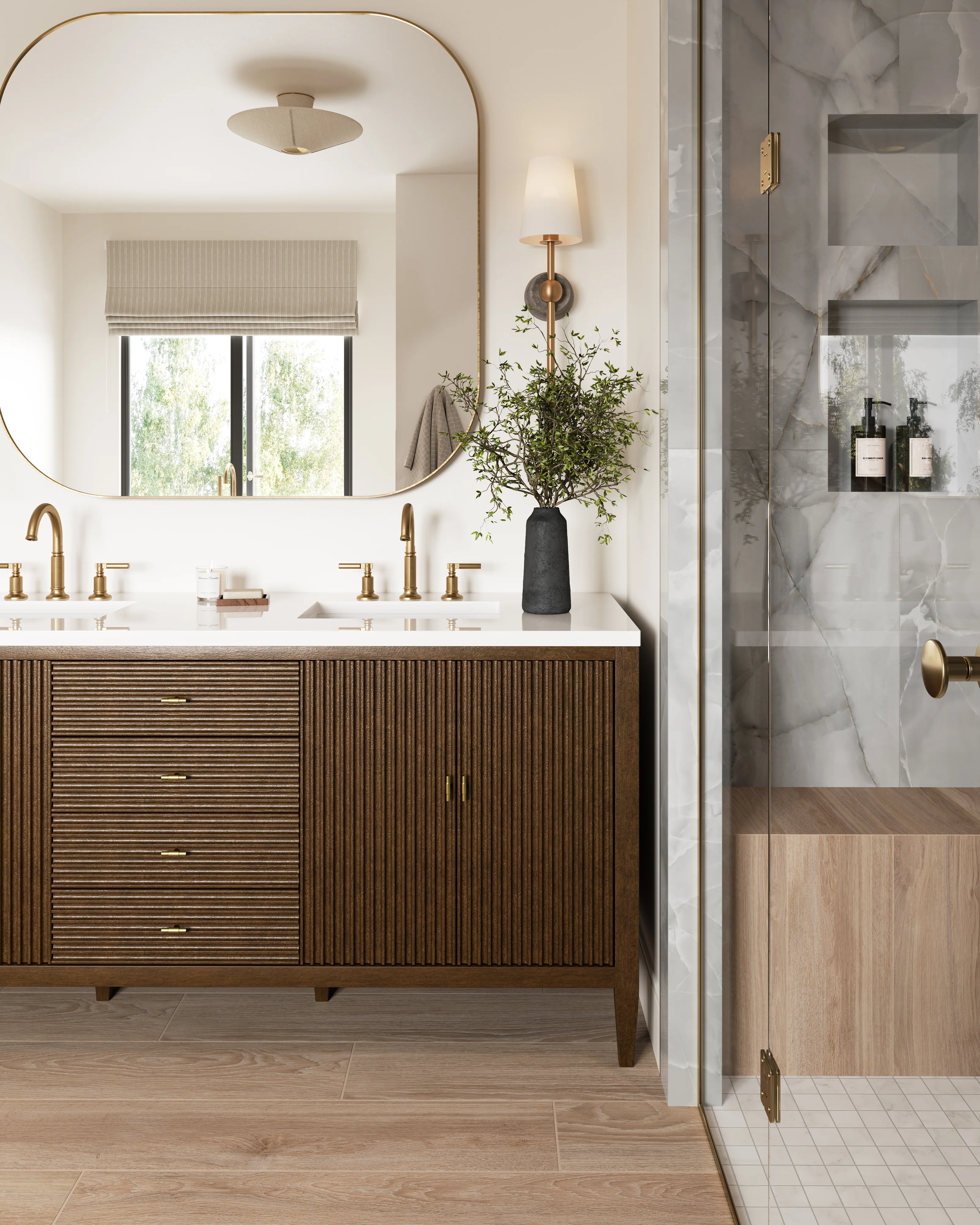 Clementine Semi-Flush in Gold Leaf - Image 10