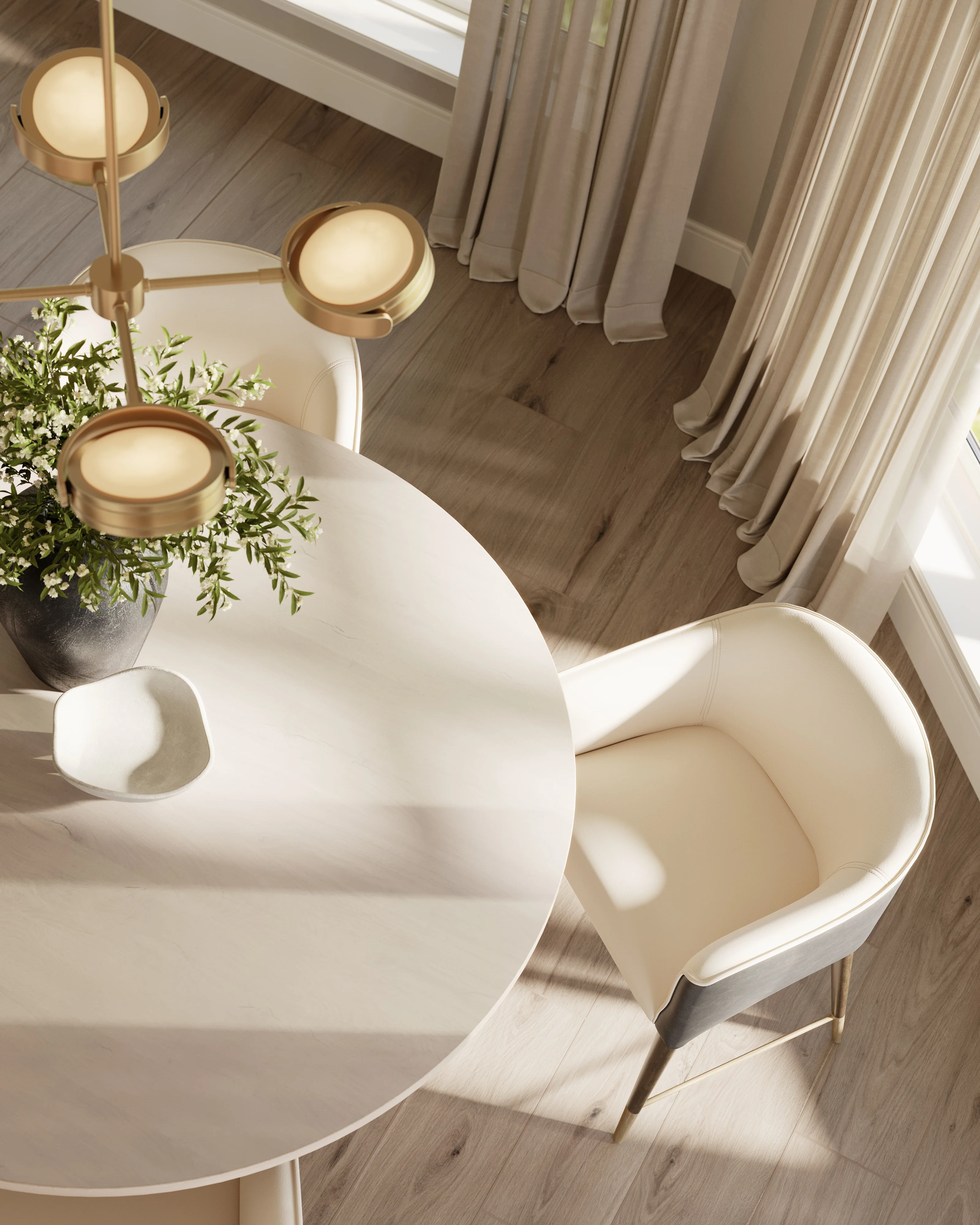 Colin Dining Chair in Cream - Image 10