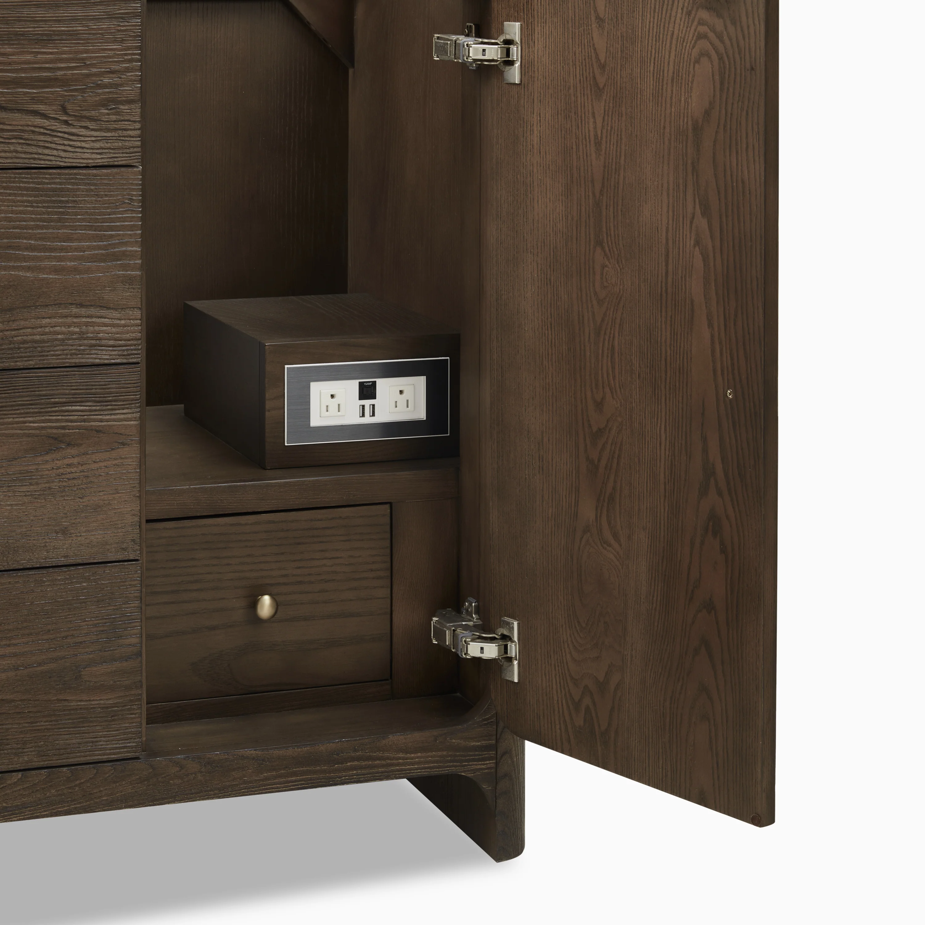 Colton 48" Single Vanity in Sable with 3 cm White Zeus Quartz Top - Image 5