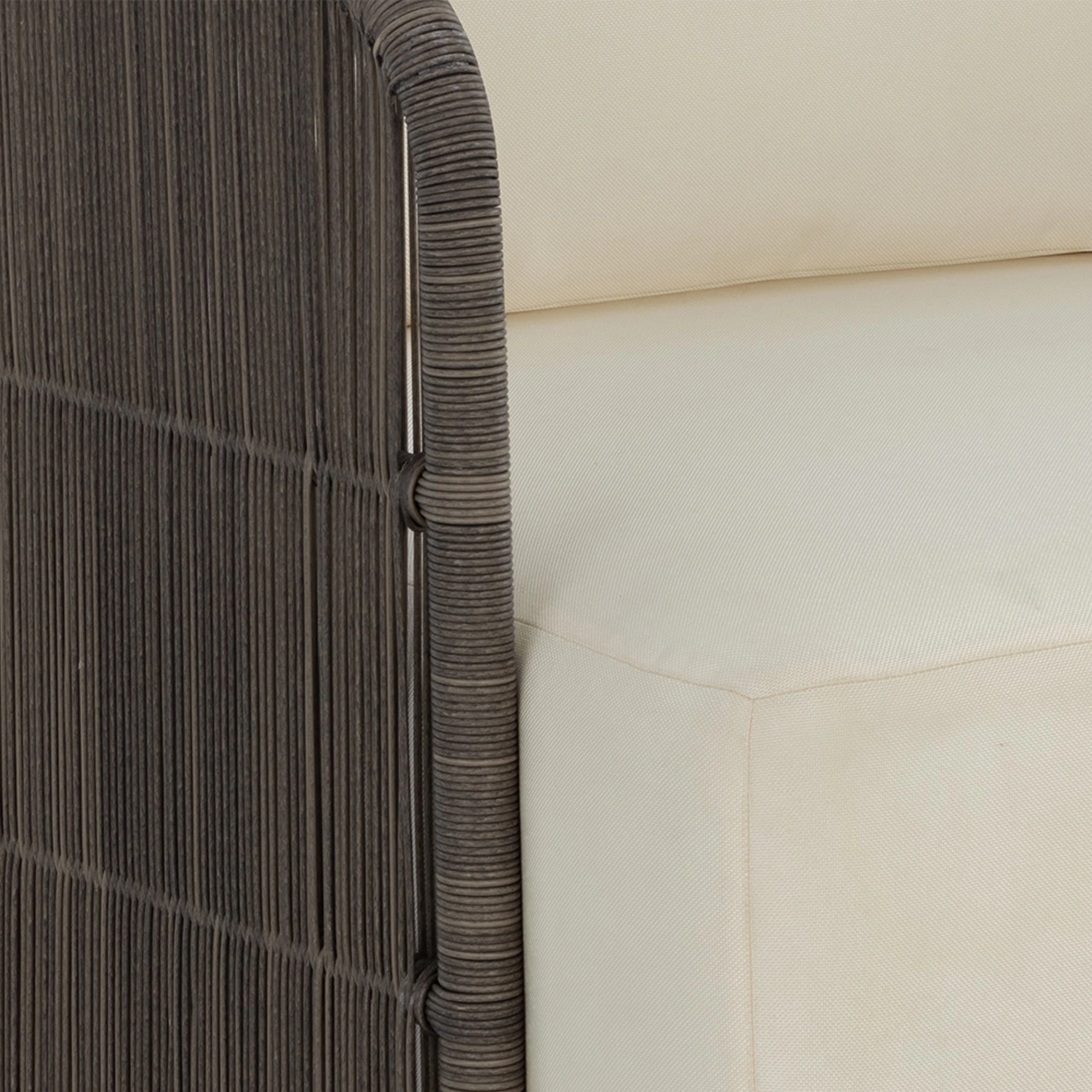 Corvin Outdoor Swivel Chair in Cream - Image 6
