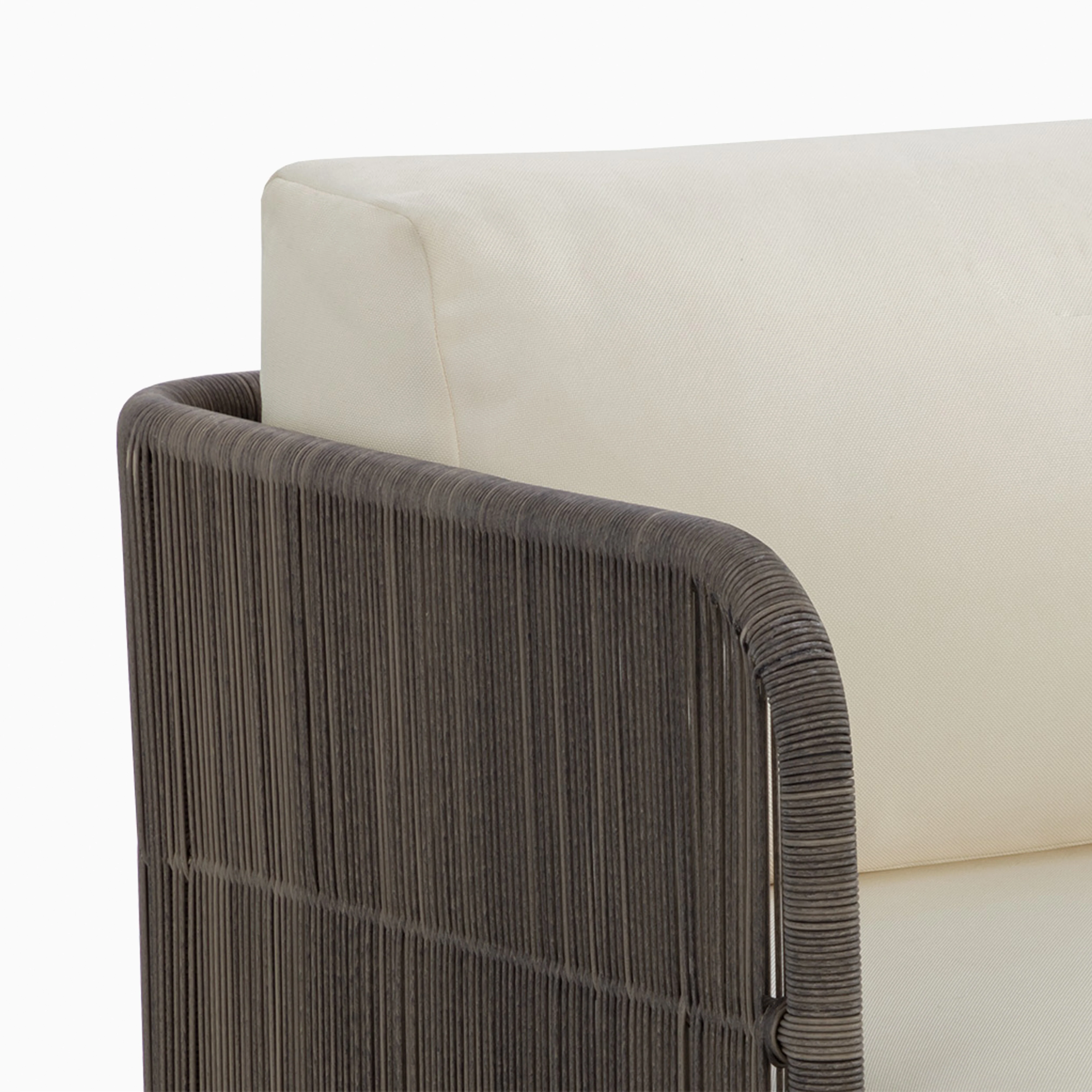 Corvin Outdoor Swivel Chair in Cream - Image 7