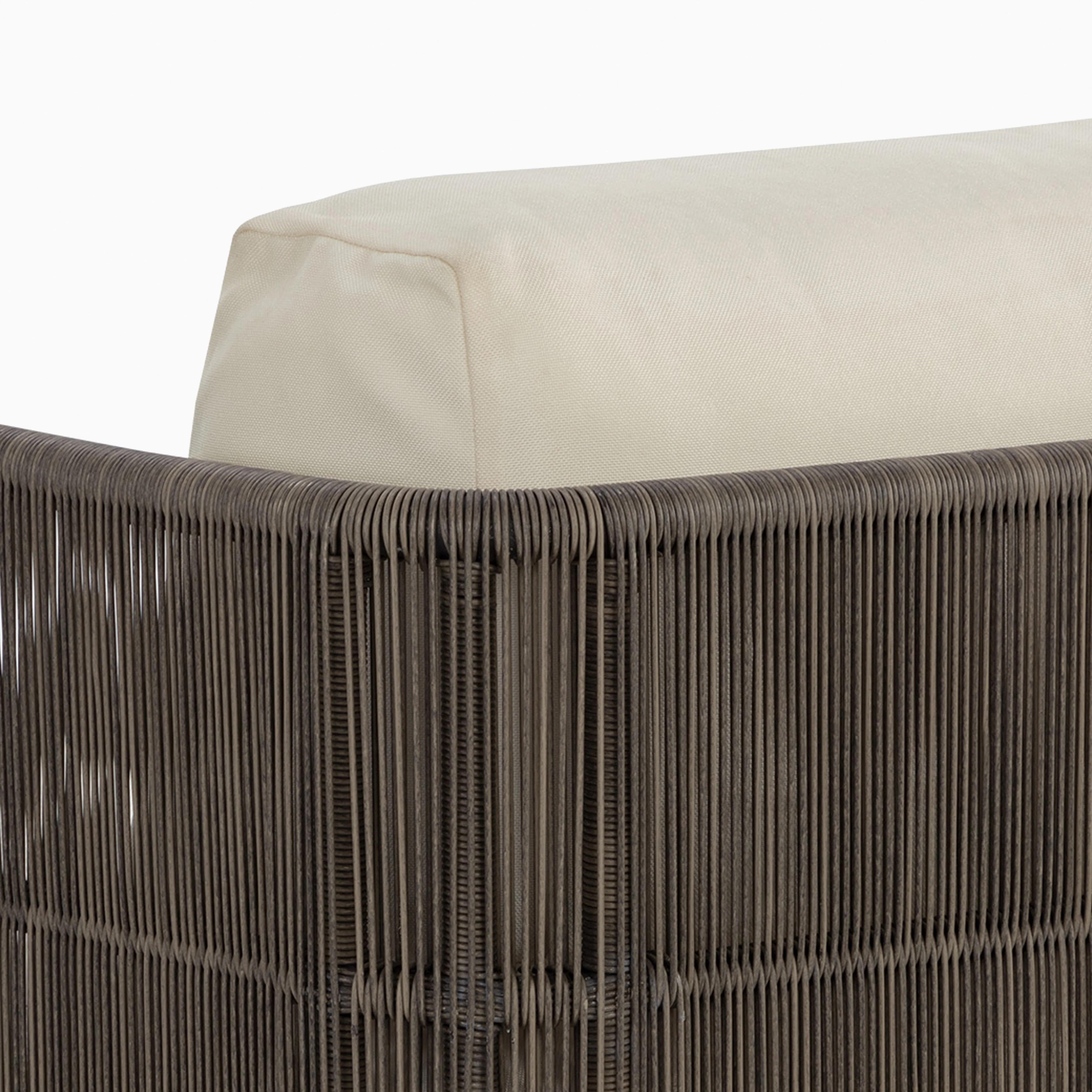 Corvin Outdoor Swivel Chair in Cream - Image 8