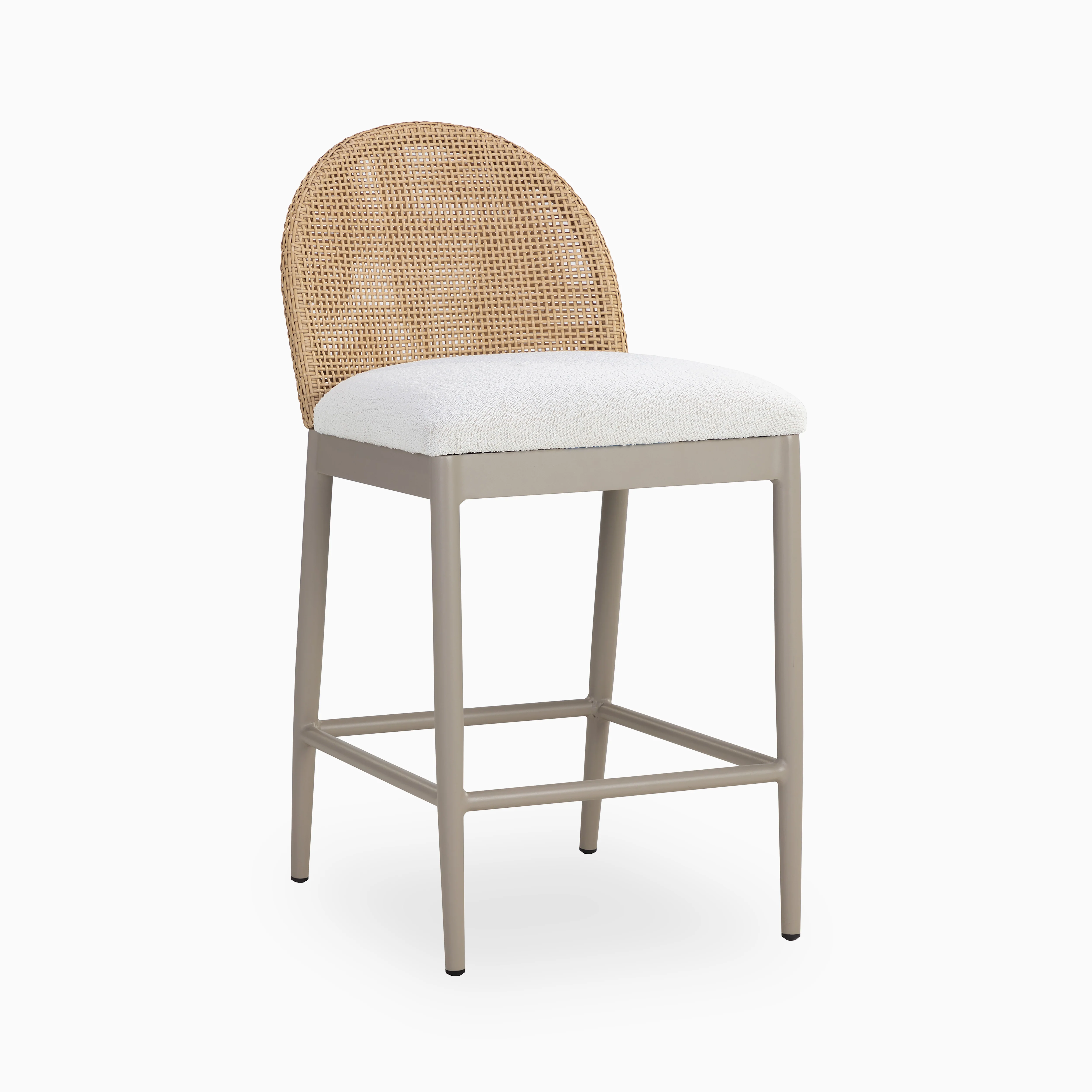 Darcy Outdoor Counter Stool in Cream - Image 4