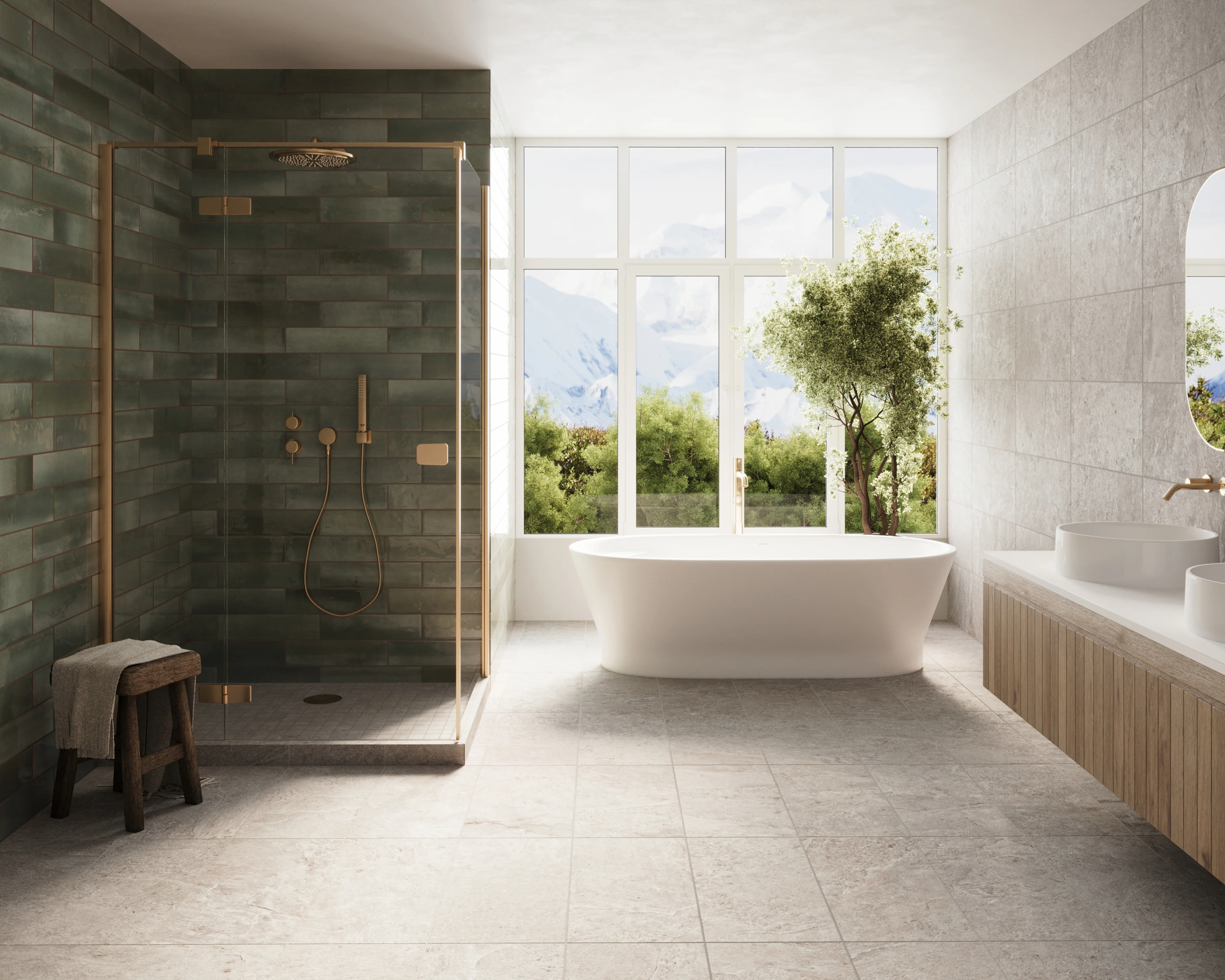 Dawson 12x24 Matte Porcelain Tile in Dune - Image 4