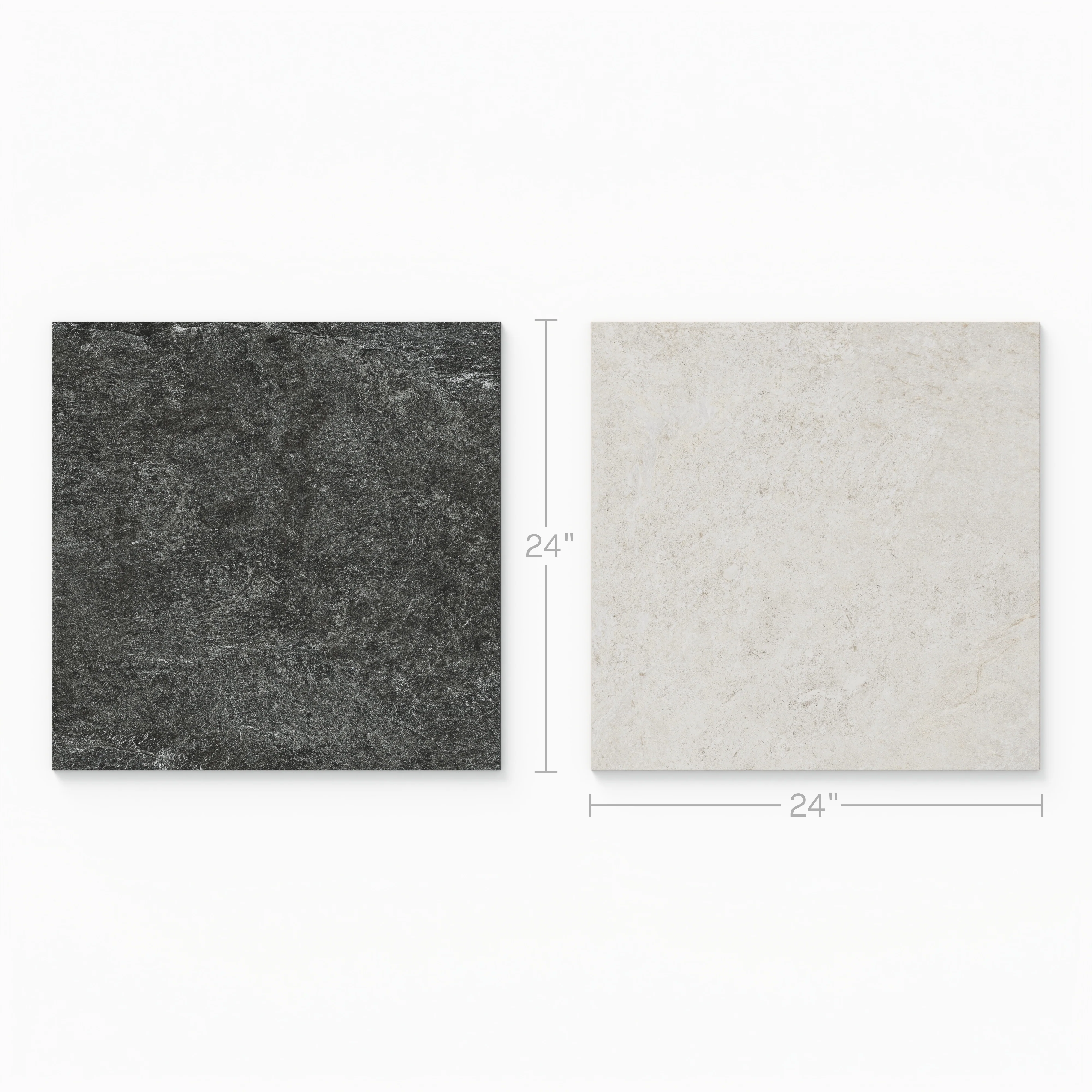 Dawson 24x24 Checkerboard Grip 2cm Porcelain Paver Tile in Charcoal & Alabaster - Image 3