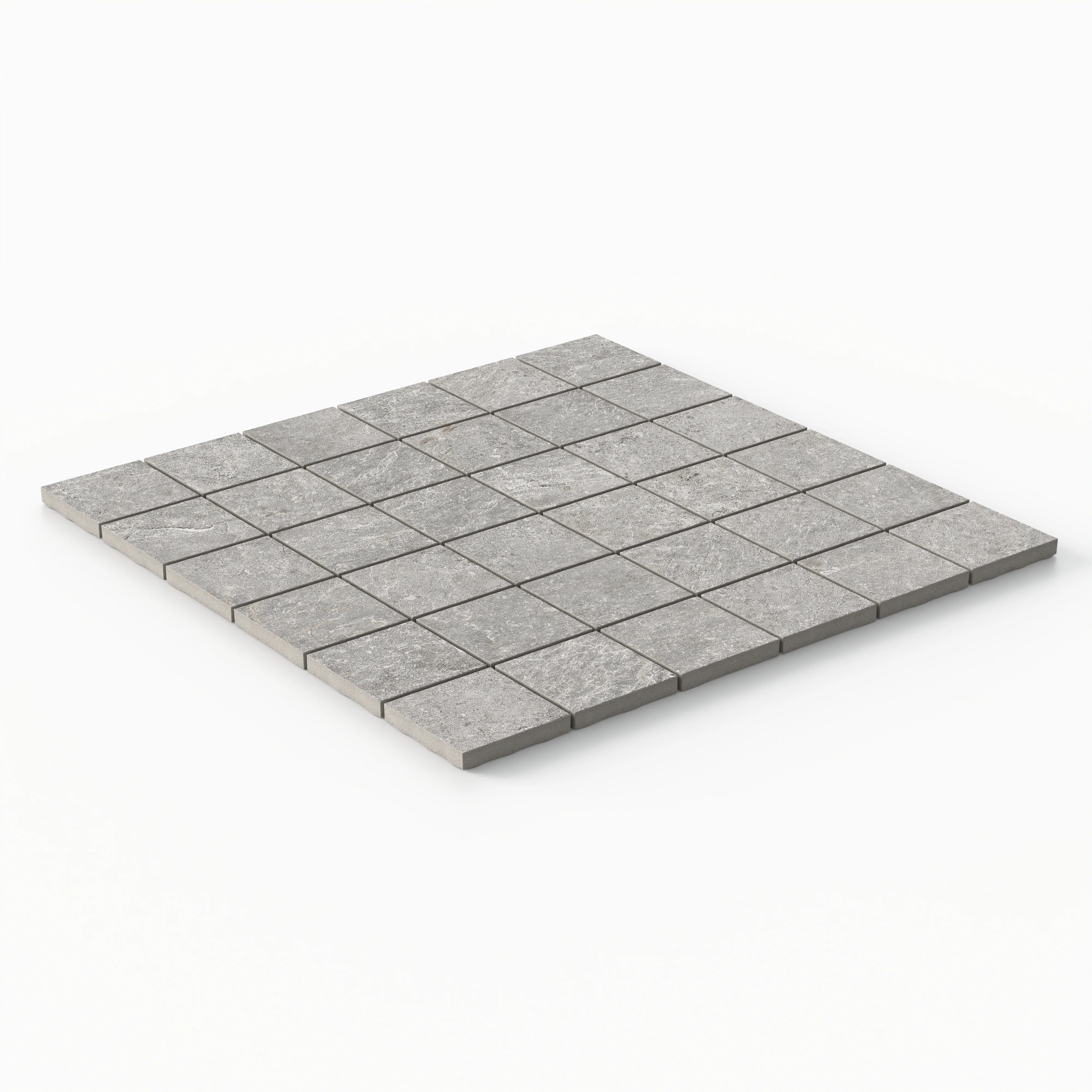 Dawson 2x2 Matte Porcelain Mosaic Tile in Ash - Image 2