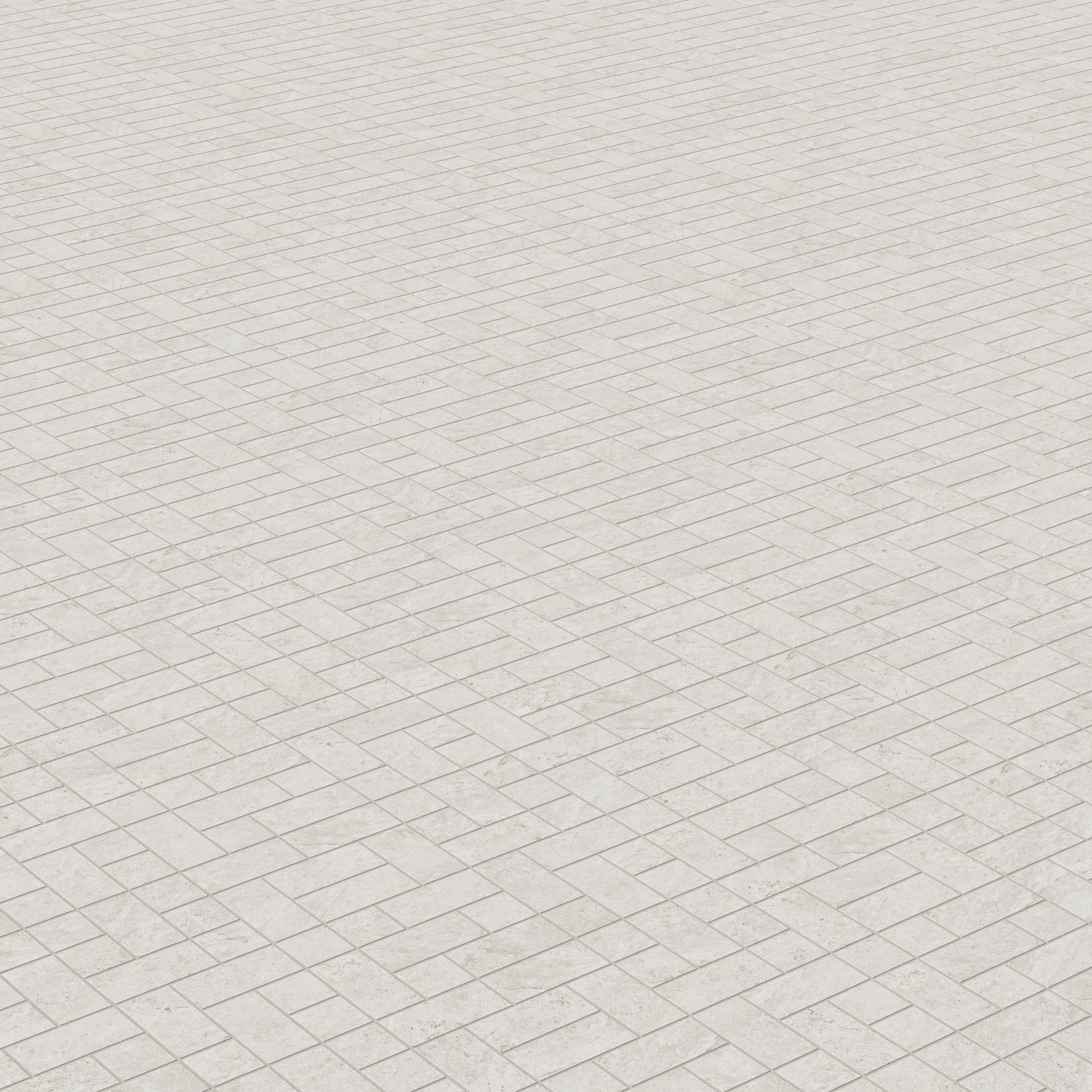 Dawson 8.7x12 Matte Porcelain Tetris Mosaic Tile in Alabaster - Image 3