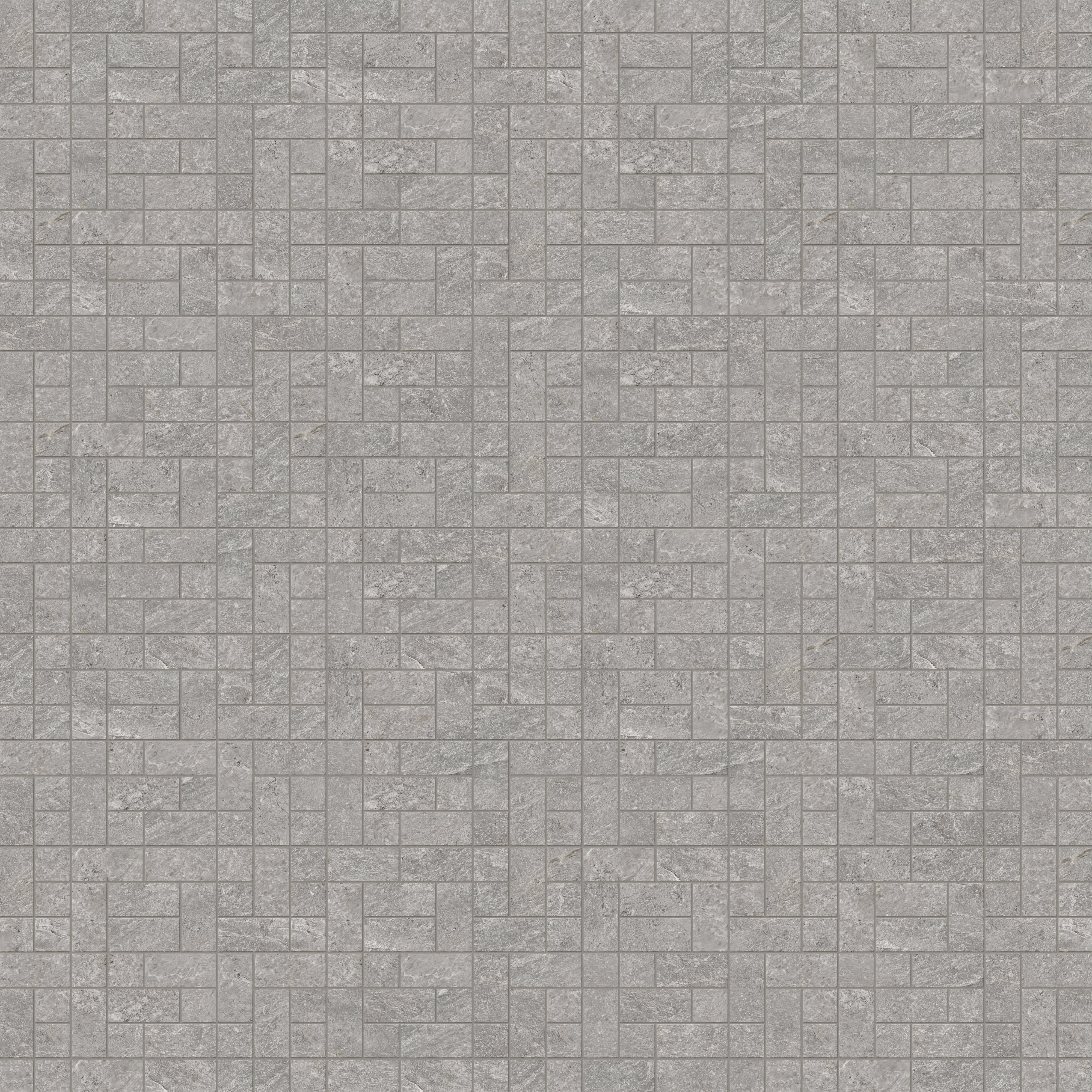 Dawson 8.7x12 Matte Porcelain Tetris Mosaic Tile in Ash - Image 4