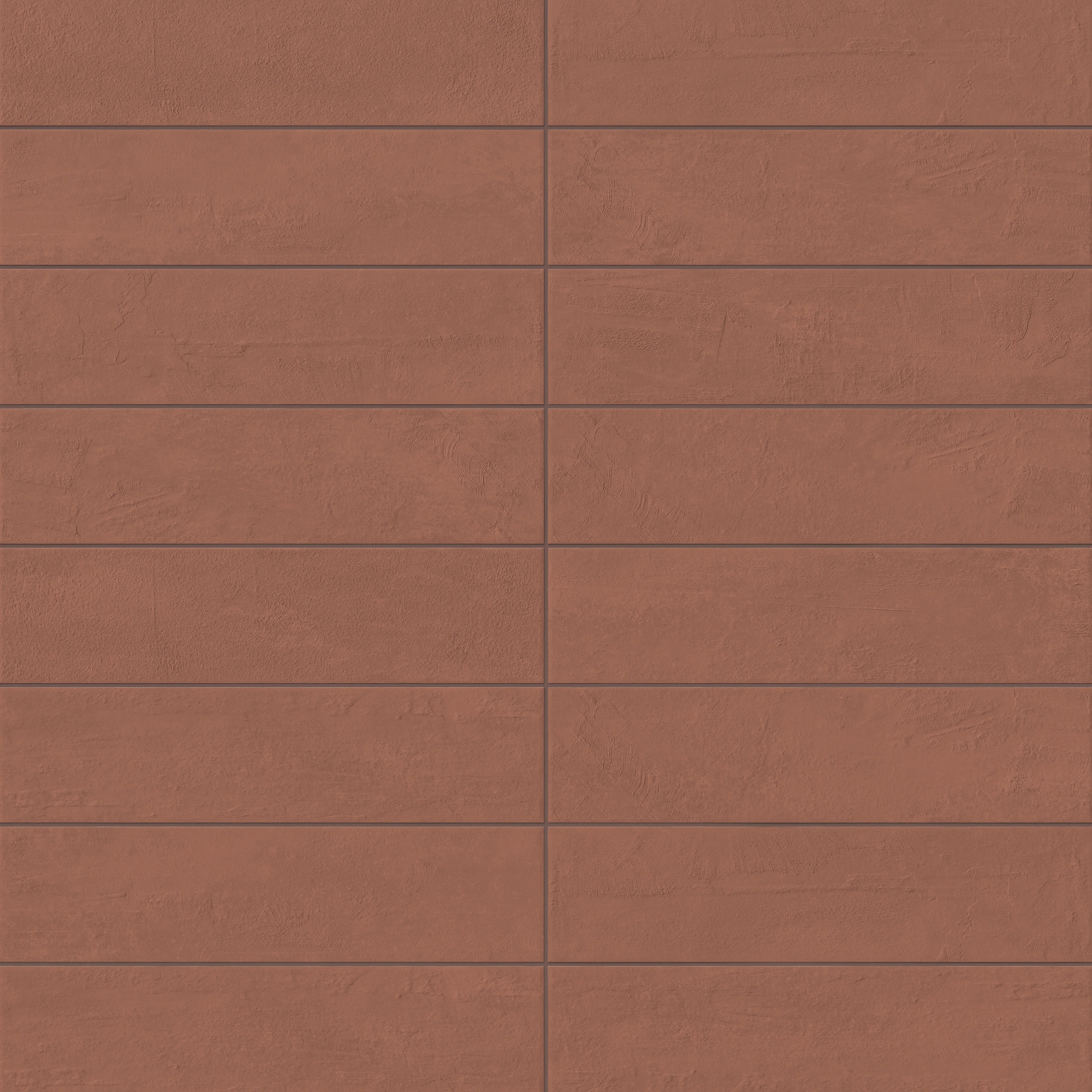 Dax 6x24 Matte Porcelain Tile in Rust