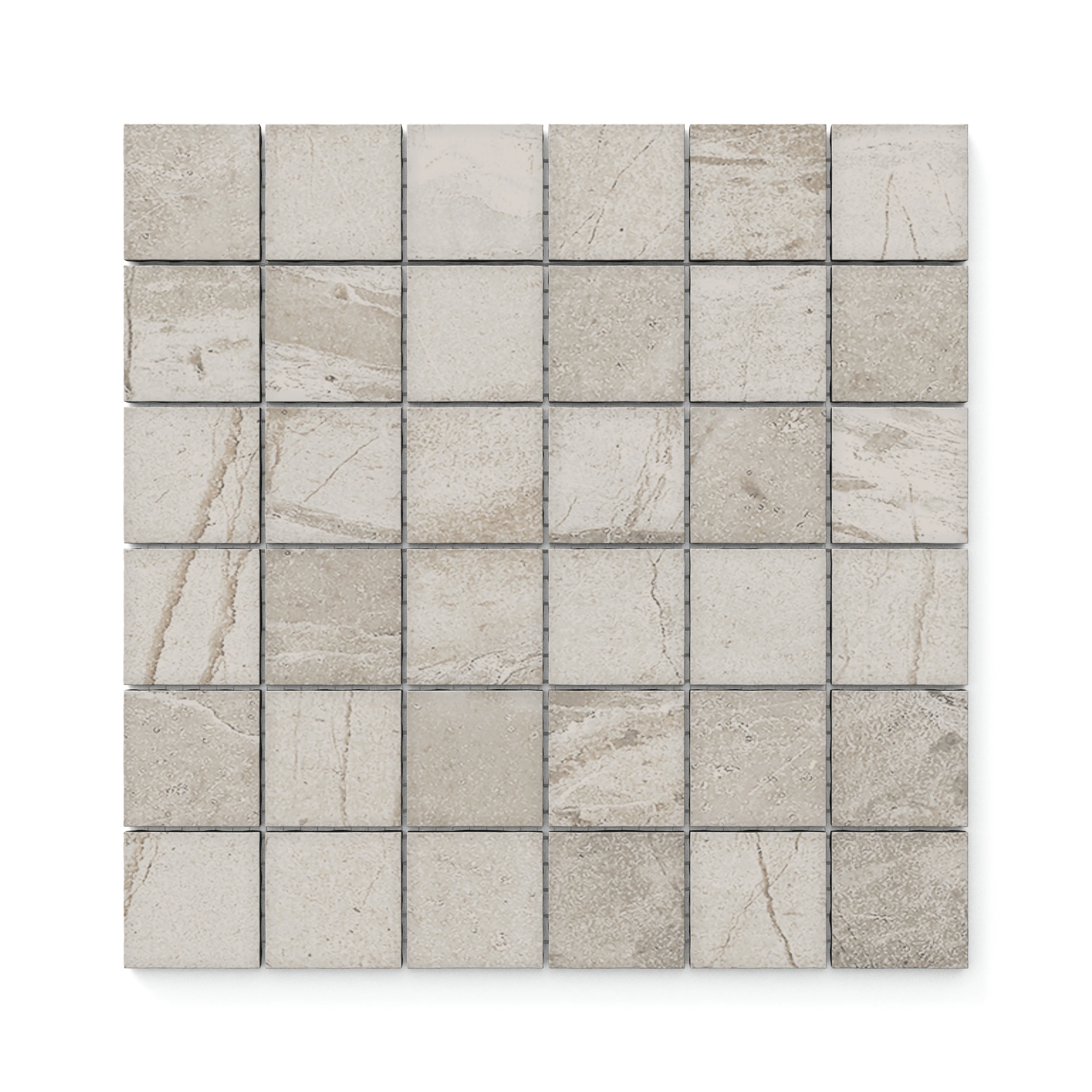 Declan 2x2 Matte Porcelain Mosaic Tile in Ash