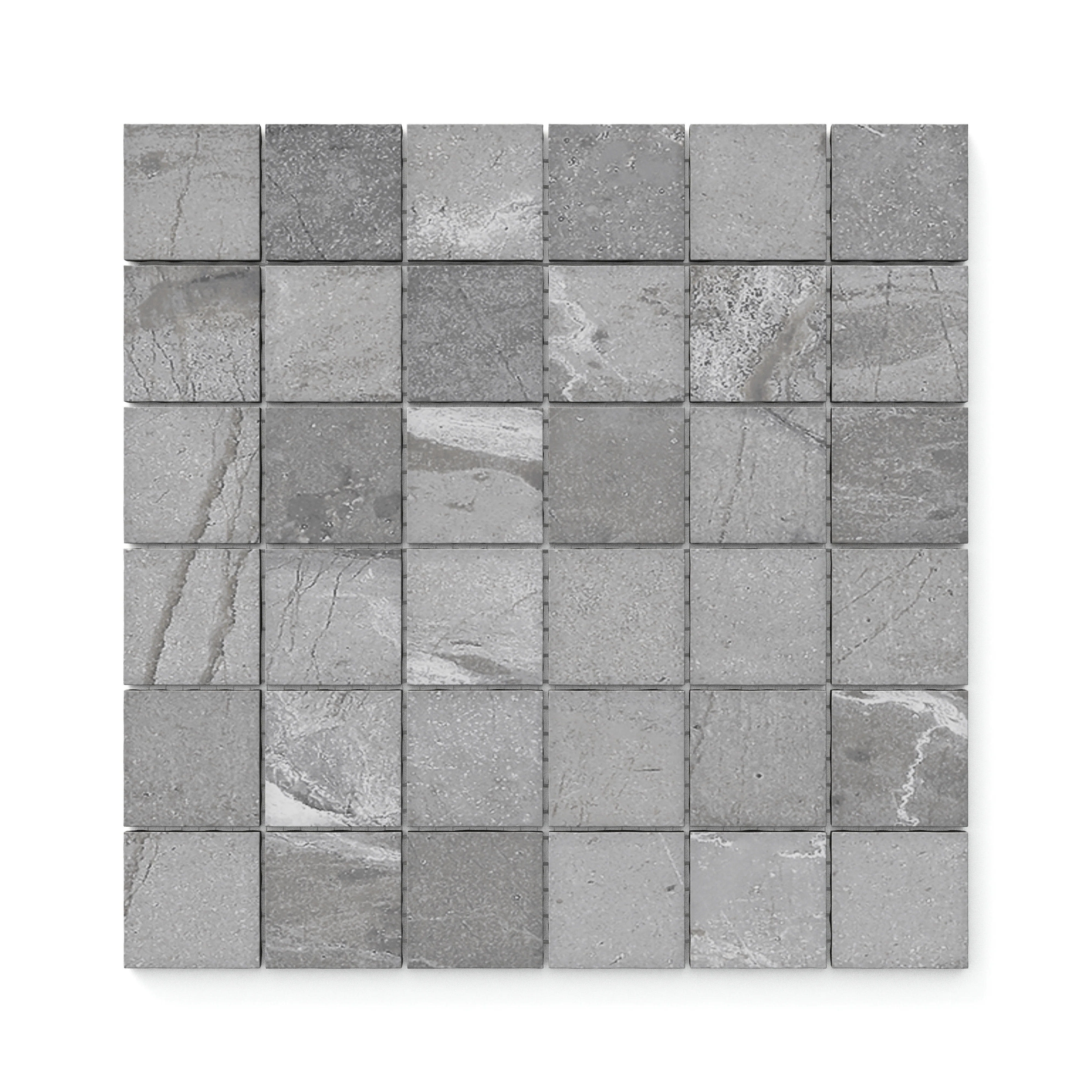 Declan 2x2 Matte Porcelain Mosaic Tile in Iron