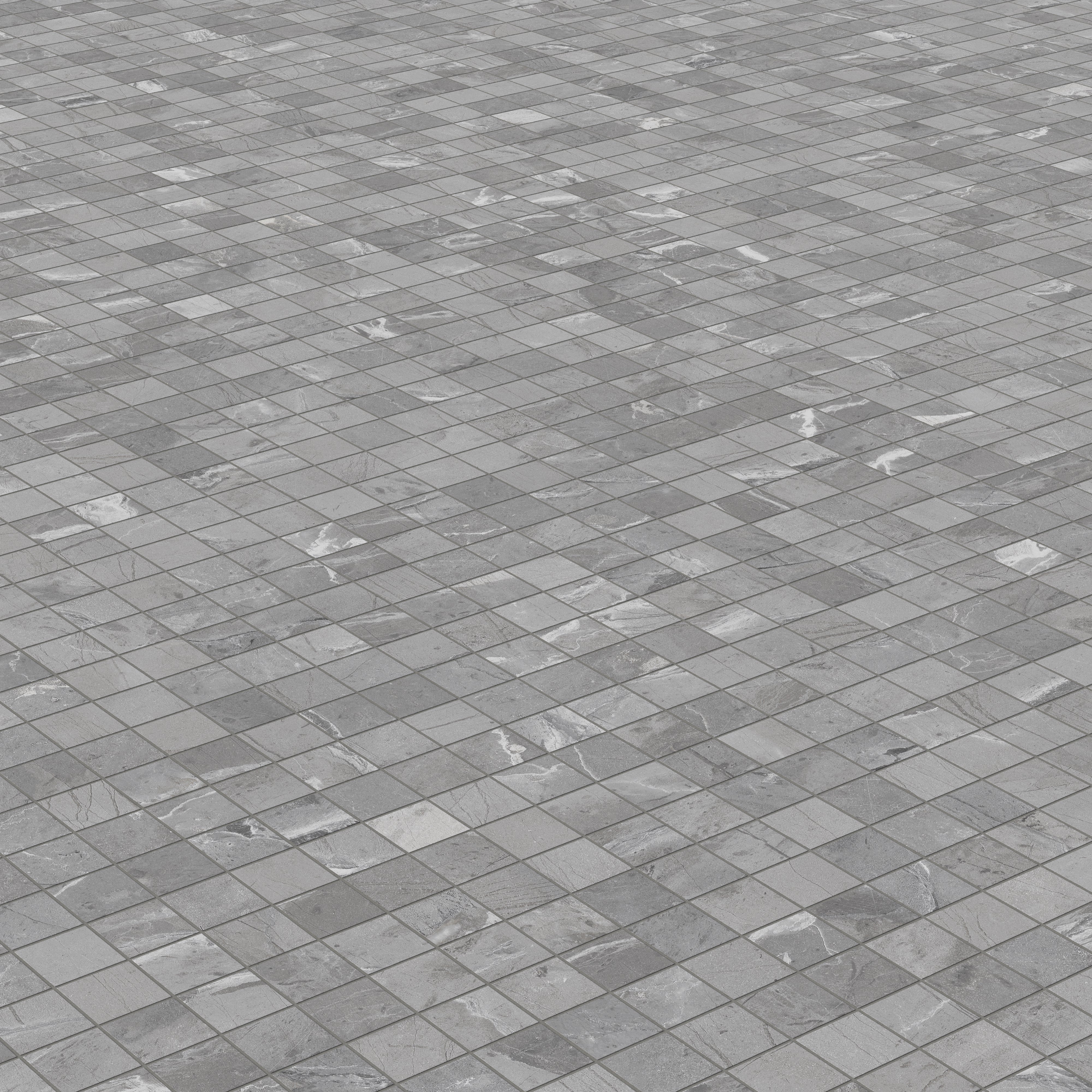Declan 2x2 Matte Porcelain Mosaic Tile in Iron - Image 3