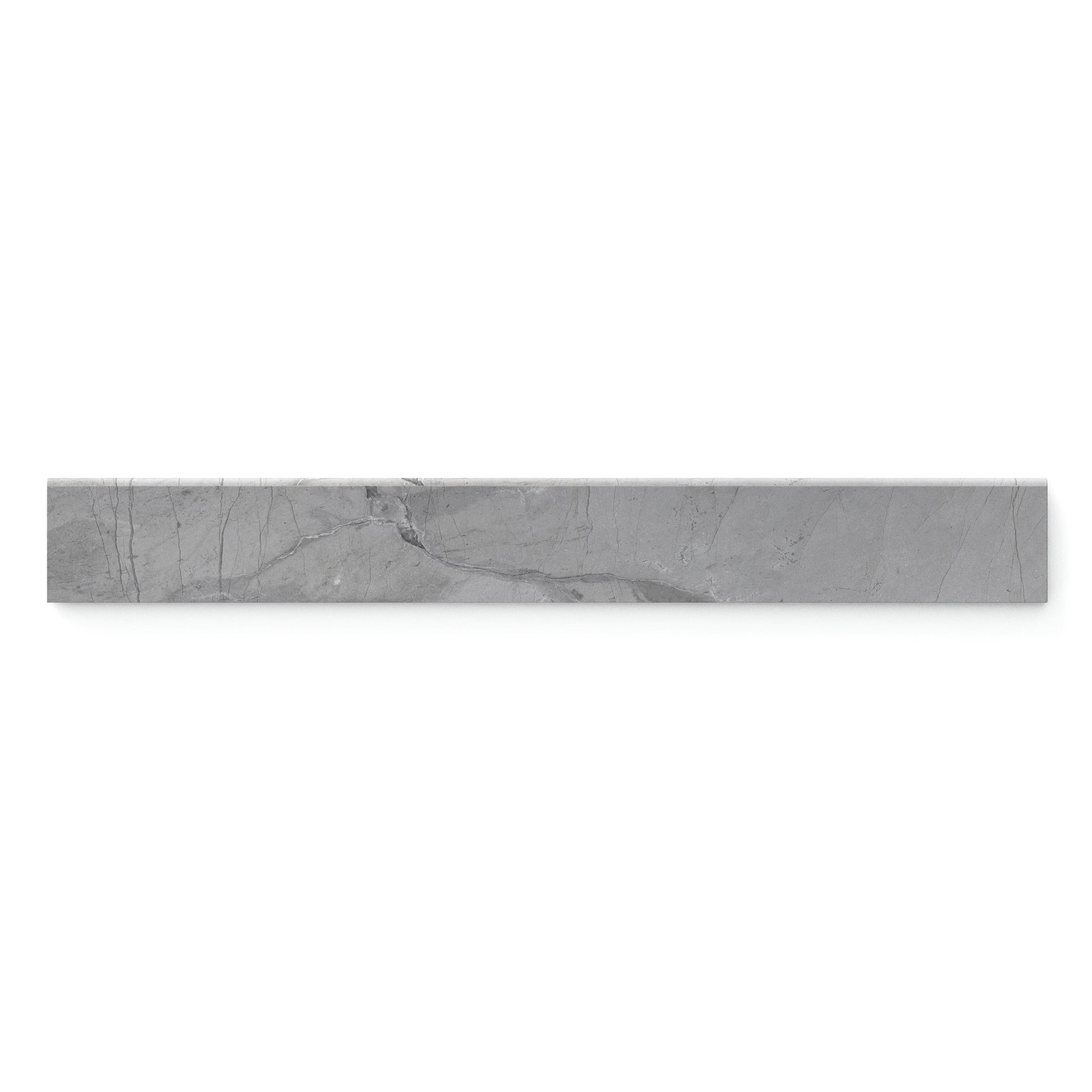 Declan 3 x 24 Matte Porcelain Bullnose Tile in Iron