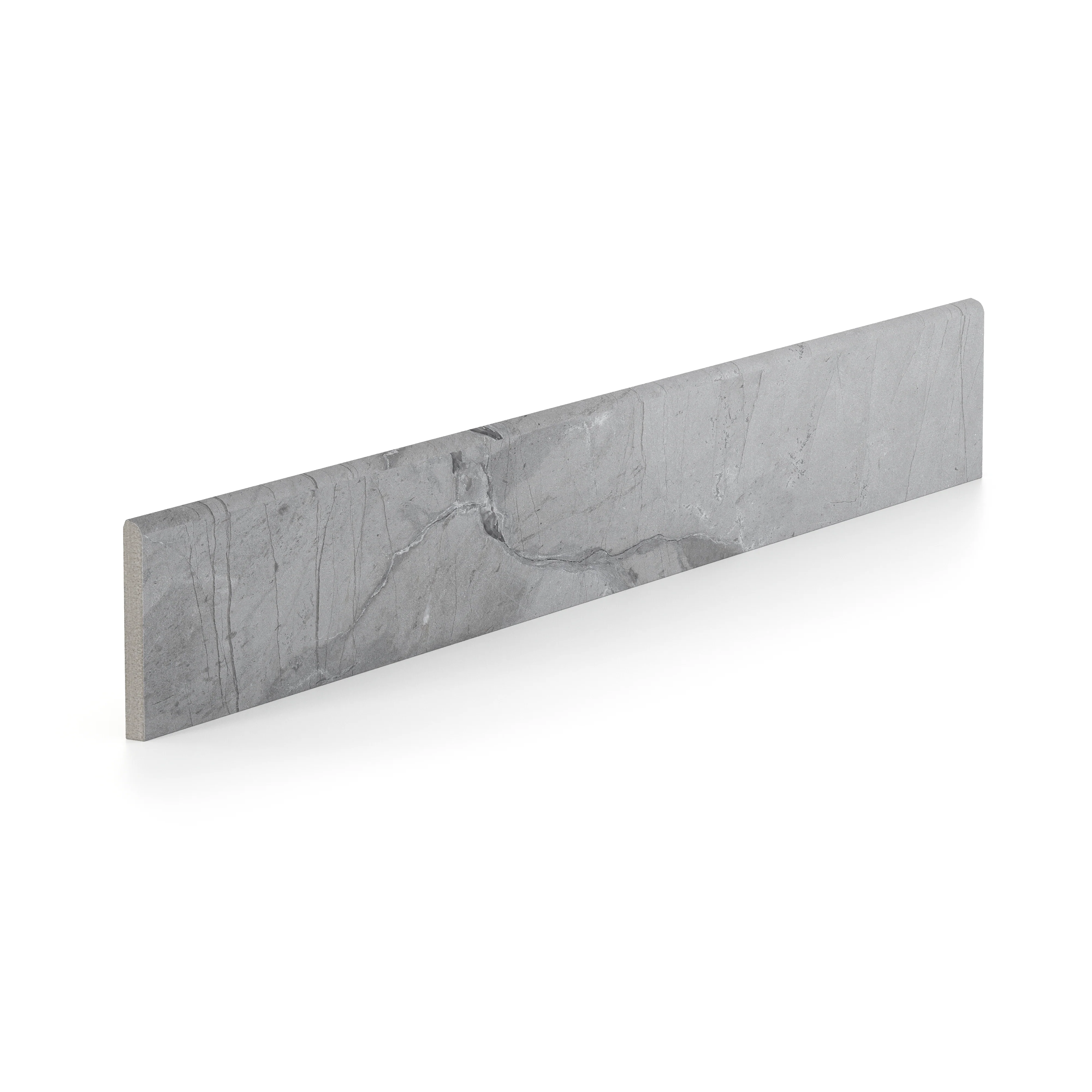 Declan 3 x 24 Matte Porcelain Bullnose Tile in Iron - Image 2