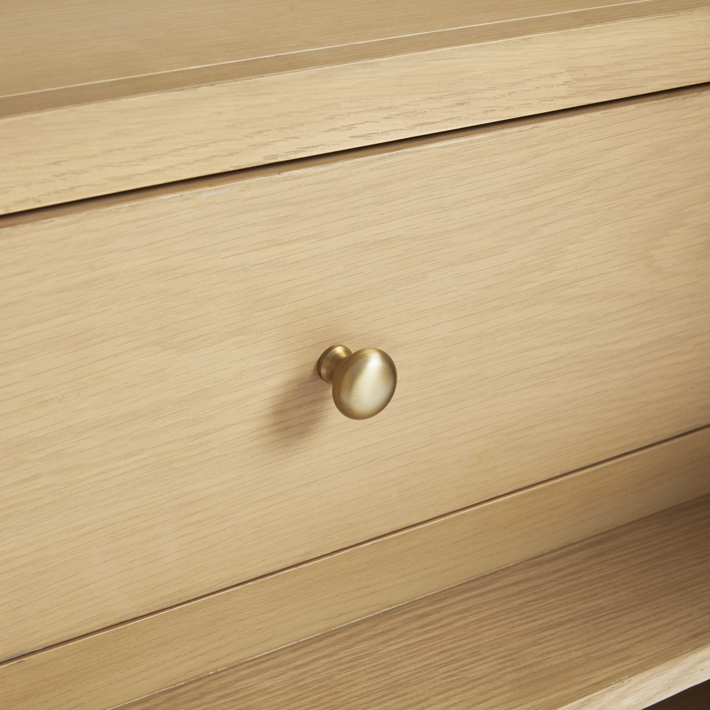 Delilah 48" Single Vanity in Seaside Oak with 3 cm White Zeus Quartz Top - Image 3