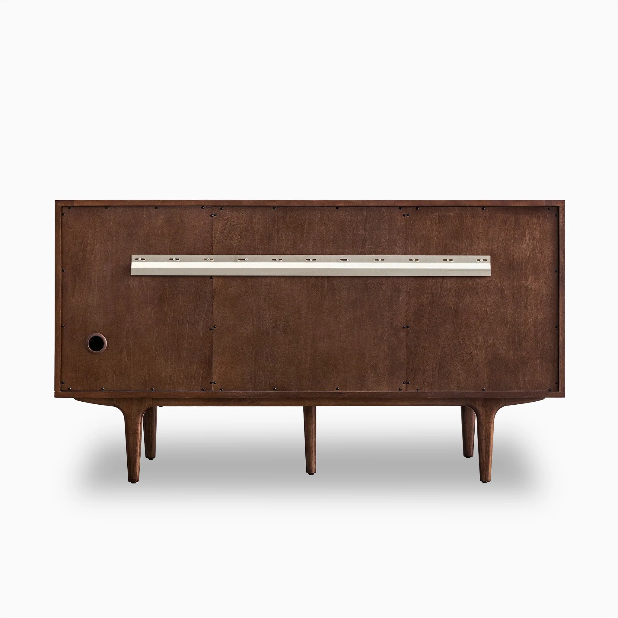 Demi 60" Double Vanity in Mid-Century Walnut with 3 cm White Zeus Quartz Top - Image 7