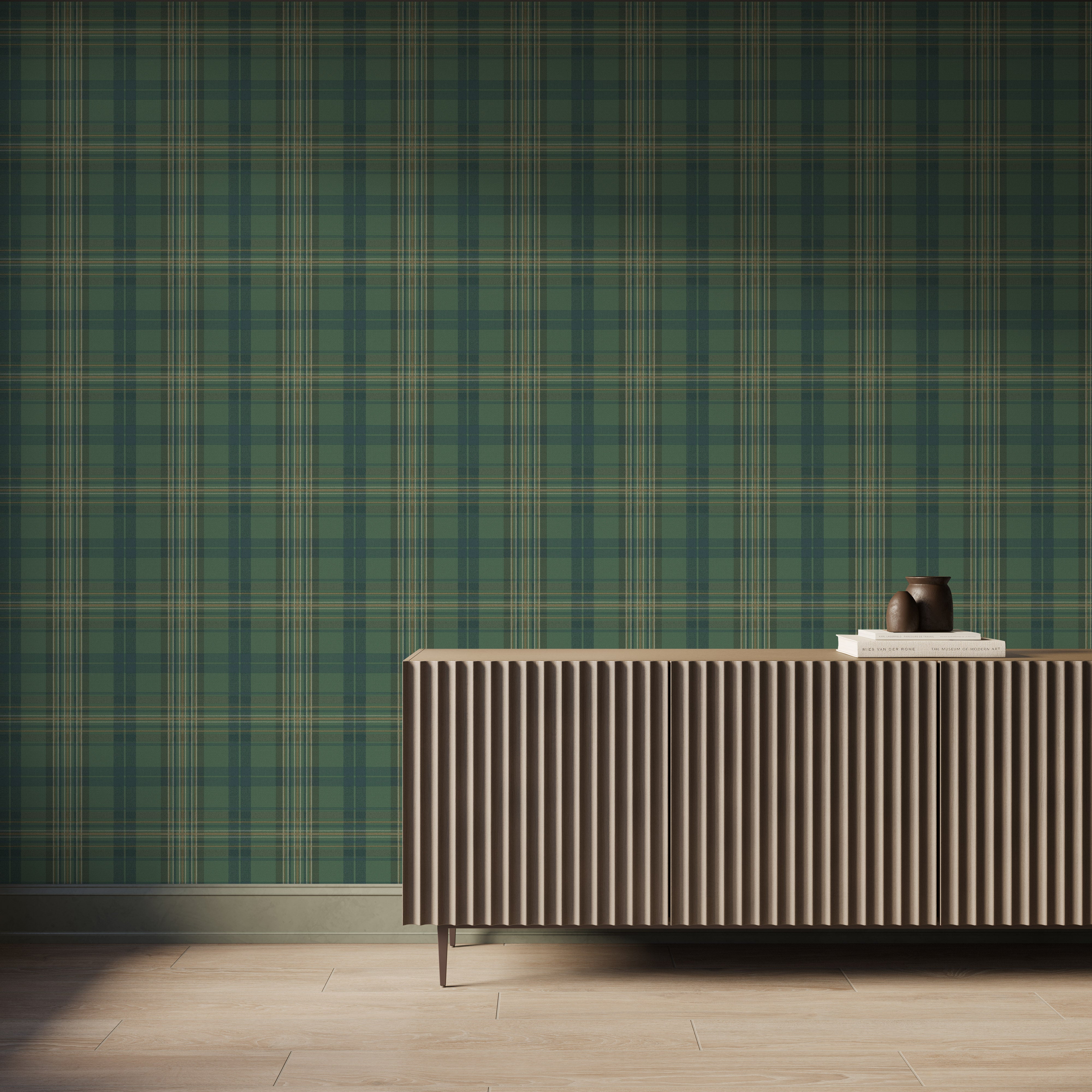 Eldridge Wallpaper in Green - Image 2