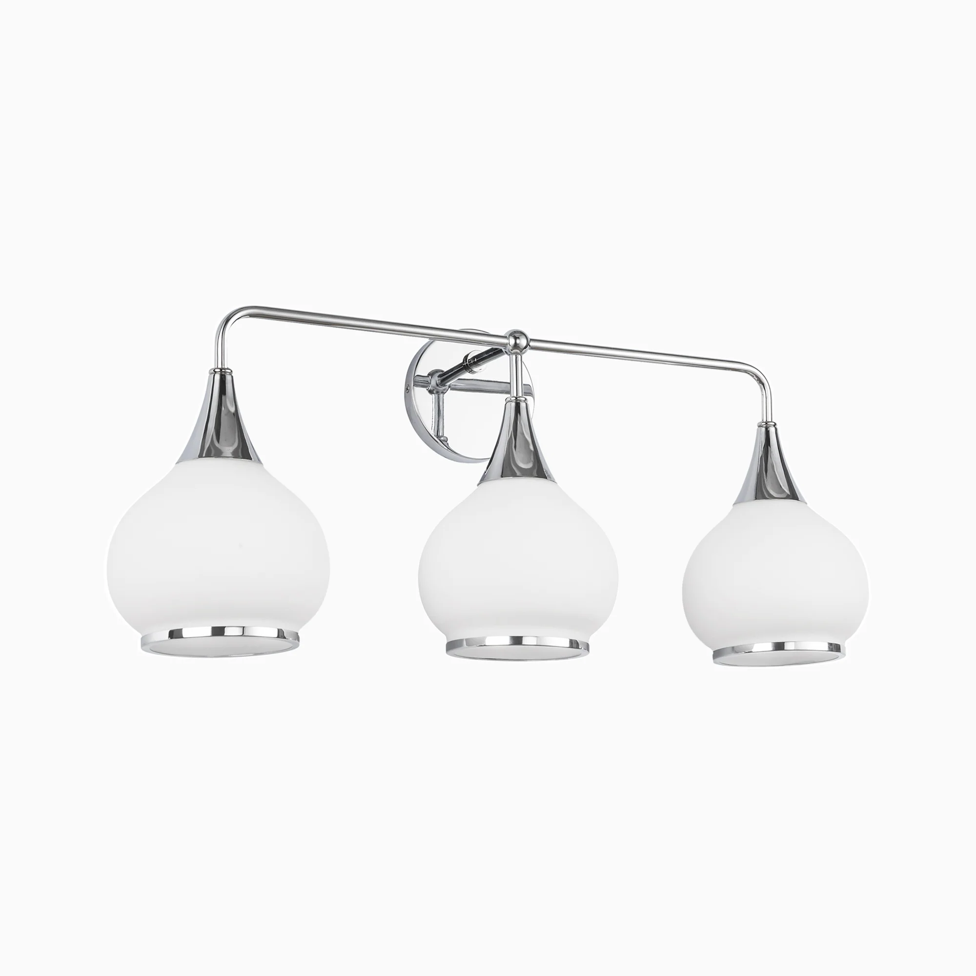 Eleanor 26" 3 Lights Vanity Light in Chrome/Opal Matte Glass