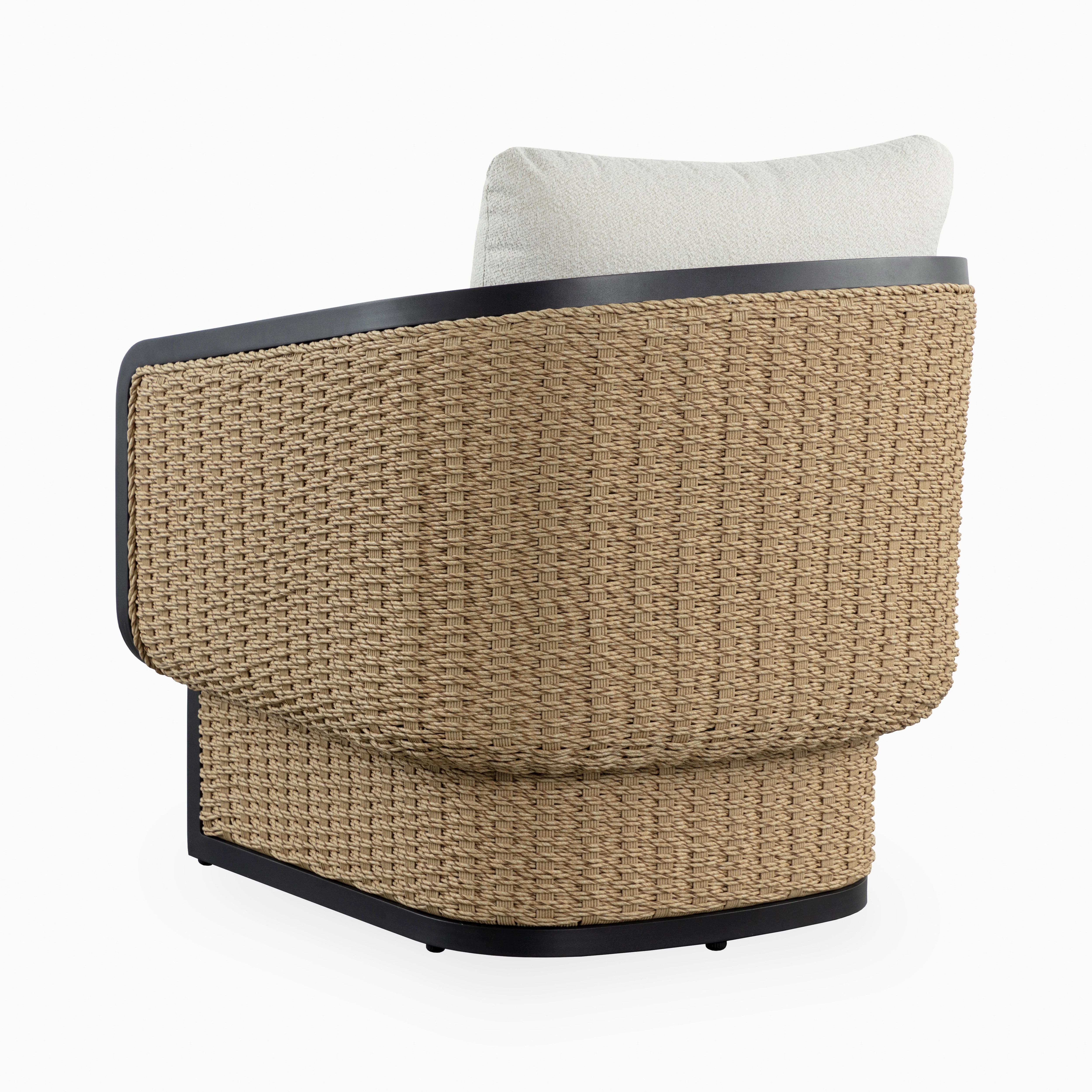 Elira Outdoor Lounge Chair in Cream - Image 4