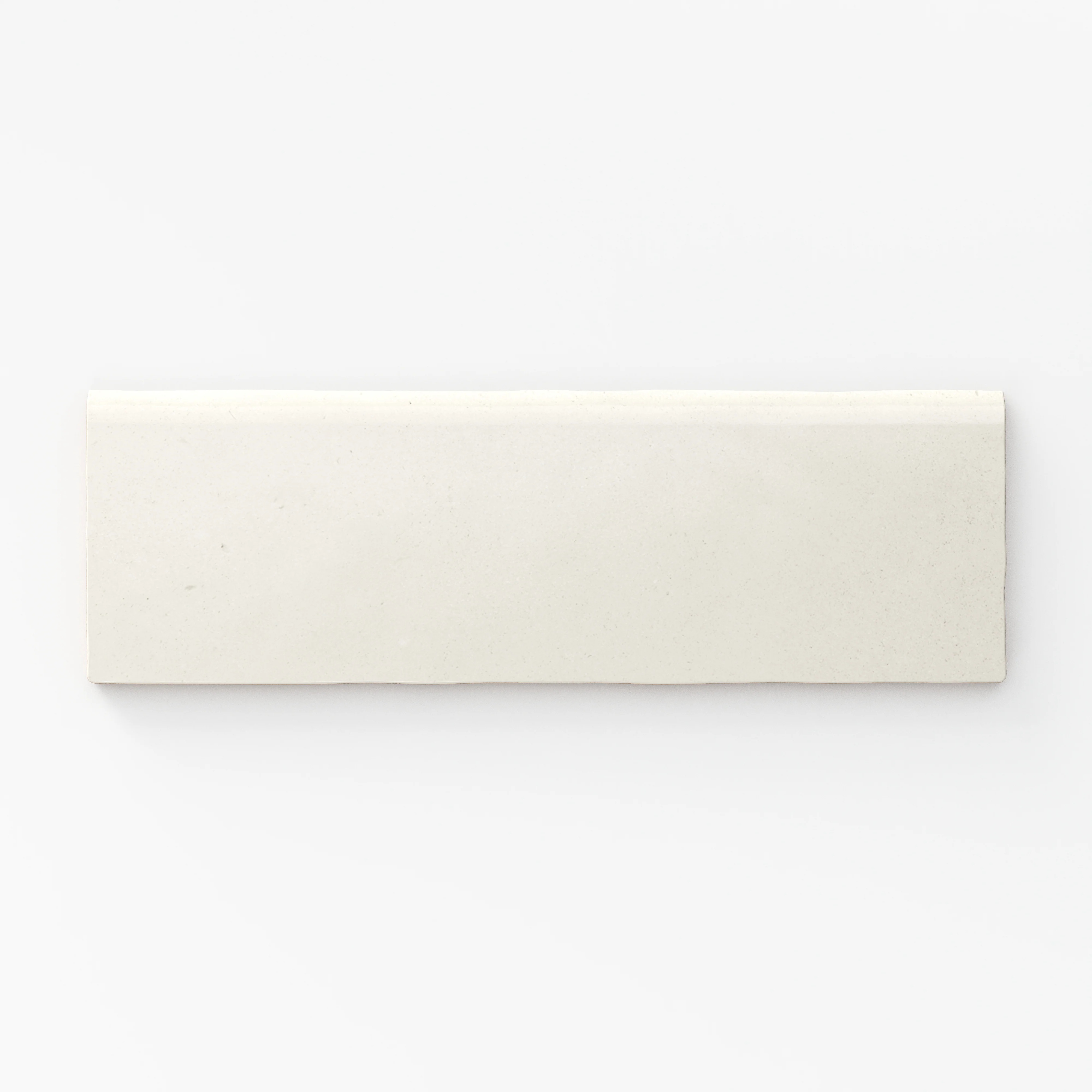 Ellie 2.5x8 Bullnose Matte Porcelain Tile in Eggshell