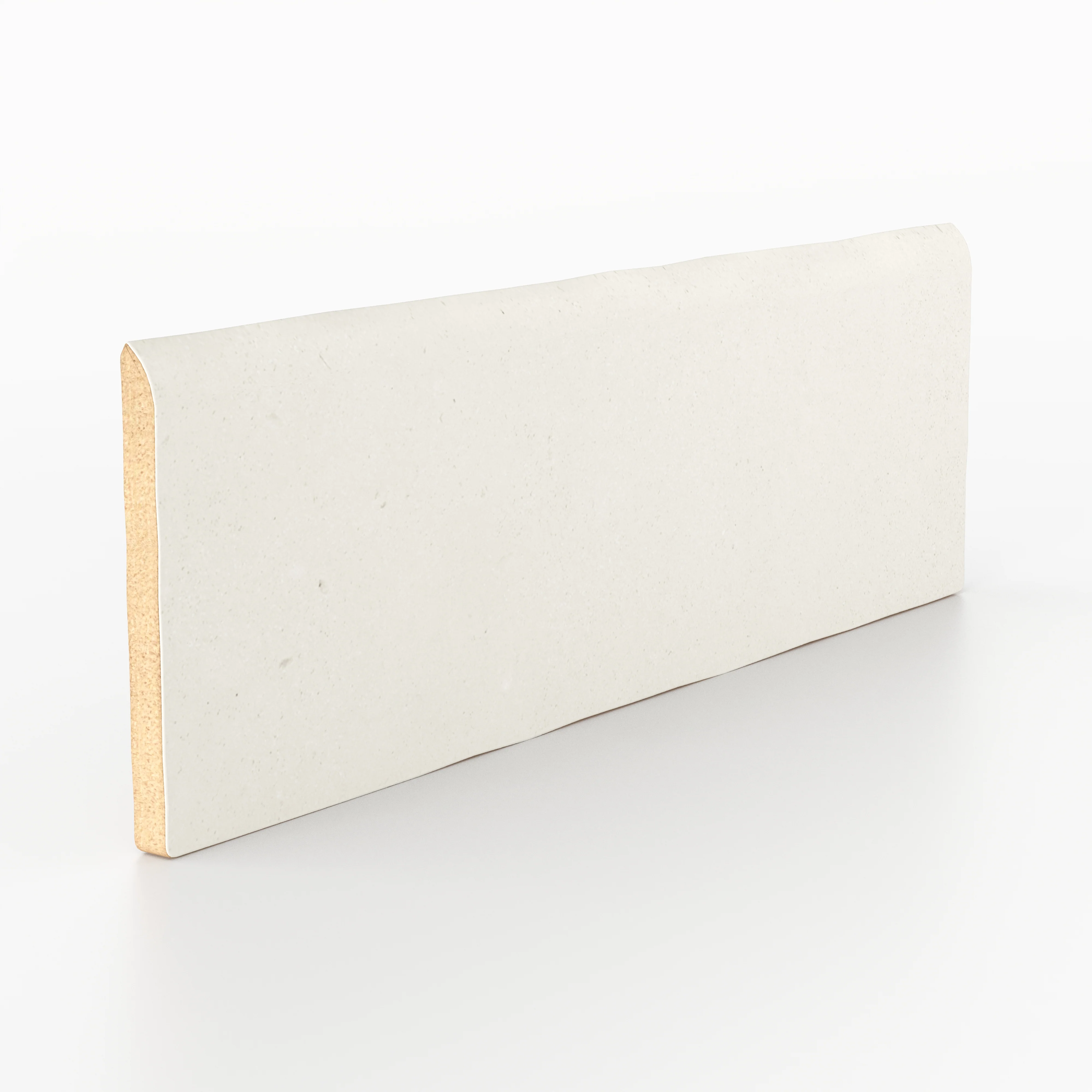 Ellie 2.5x8 Bullnose Matte Porcelain Tile in Eggshell - Image 3