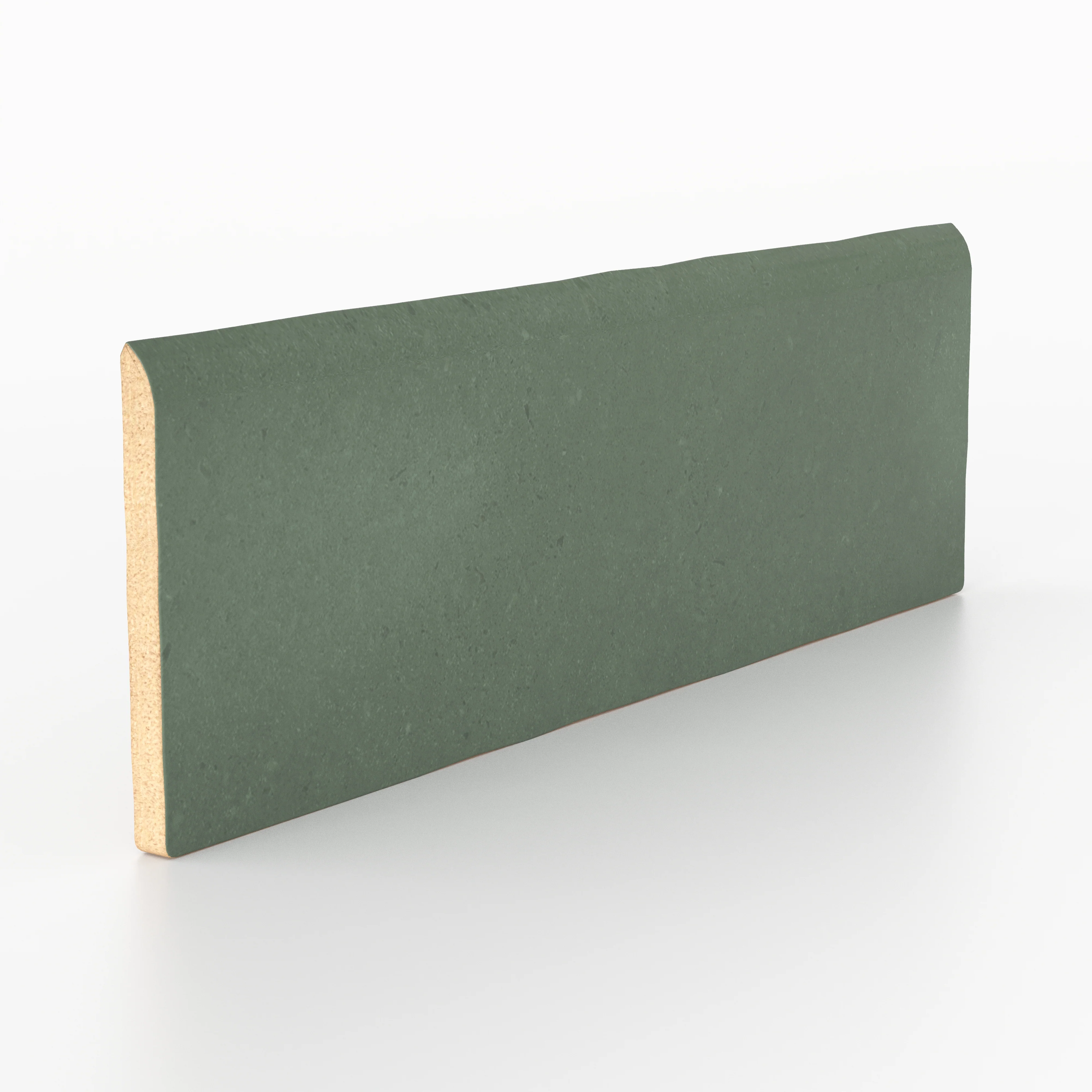 Ellie 2.5x8 Bullnose Matte Porcelain Tile in Moss - Image 3