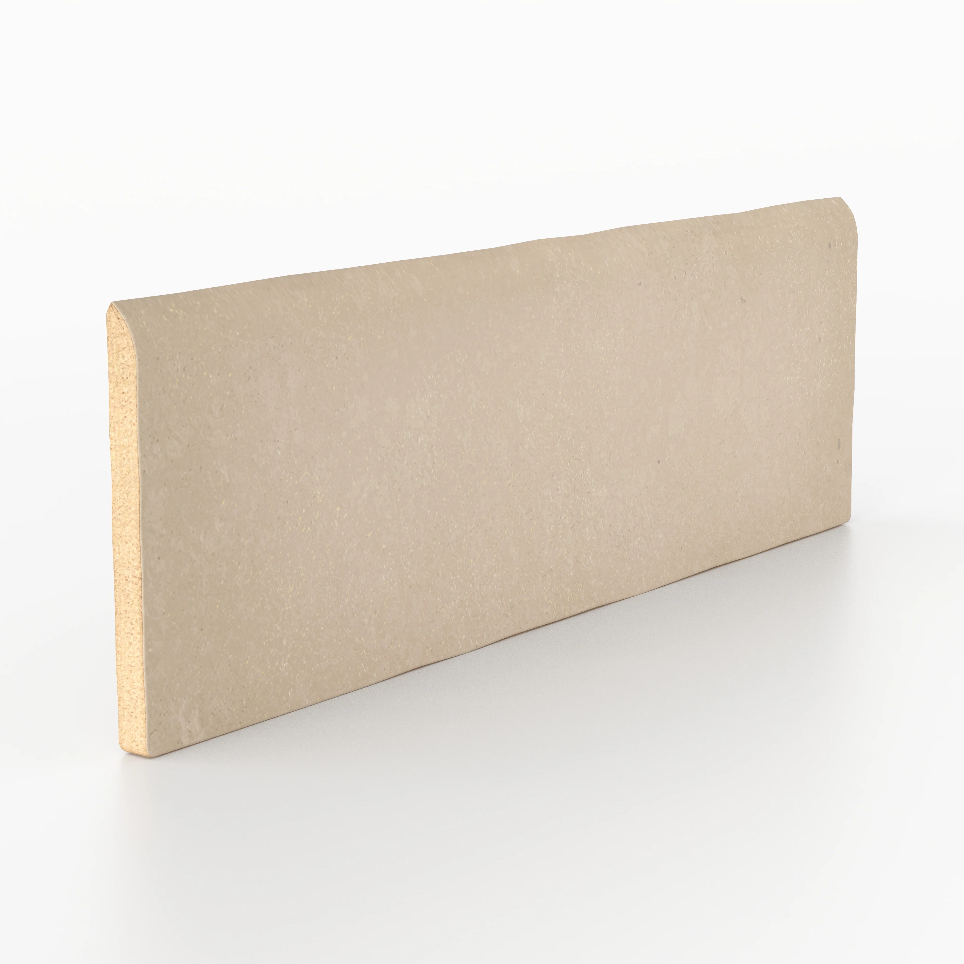 Ellie 2.5x8 Bullnose Matte Porcelain Tile in Tan - Image 2