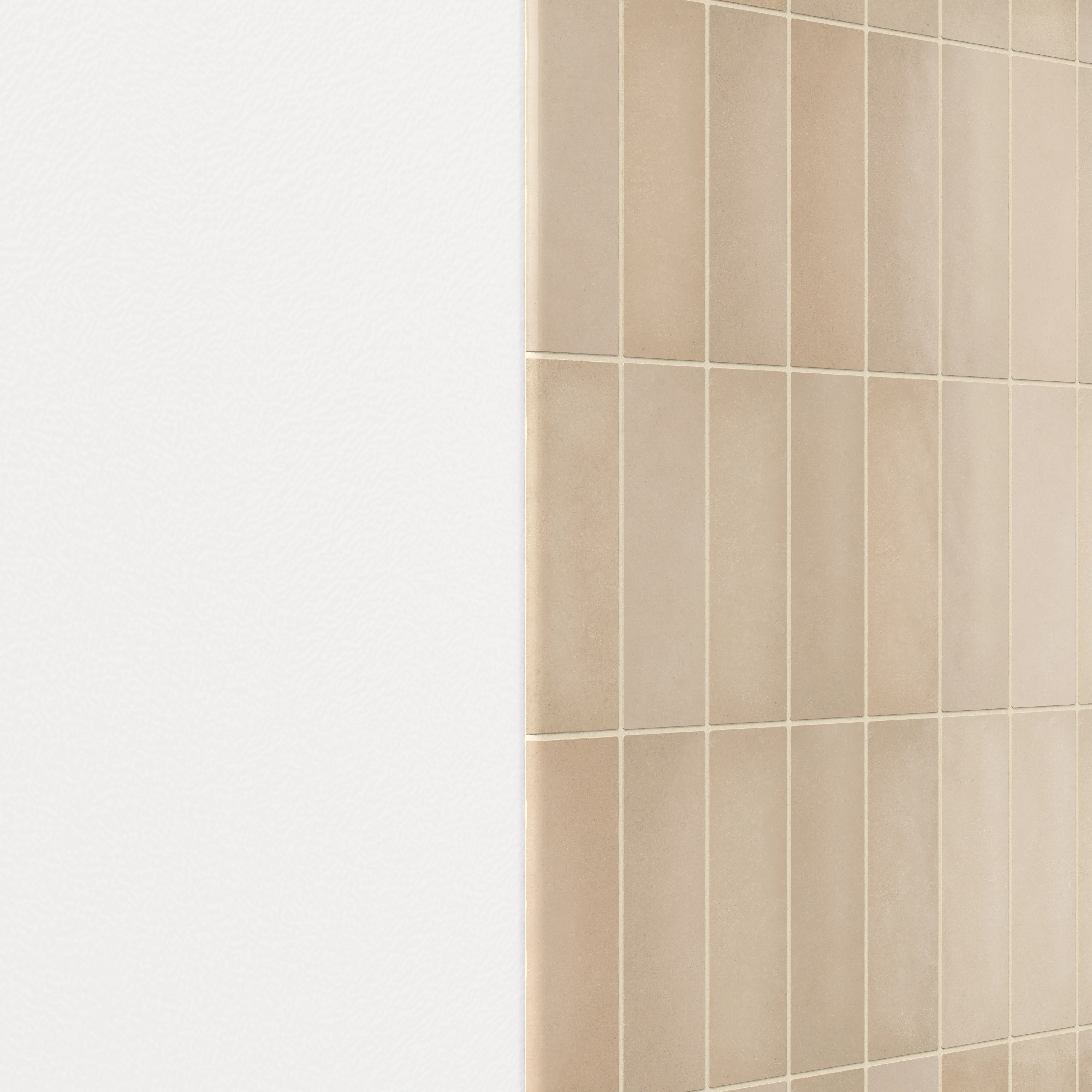 Ellie 2.5x8 Bullnose Matte Porcelain Tile in Tan - Image 3