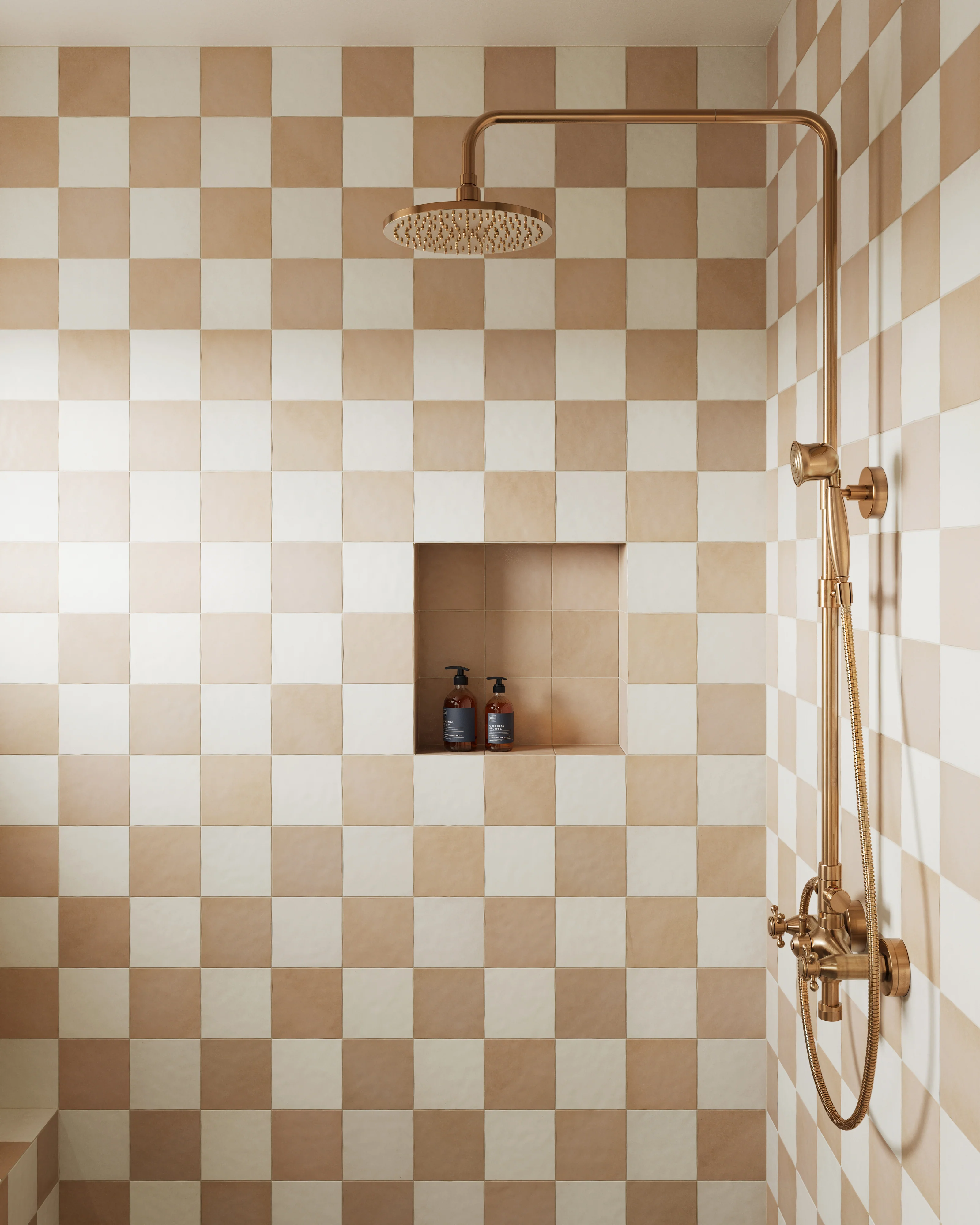 Ellie 5x5 Matte Ceramic Tile in Tan - Image 11