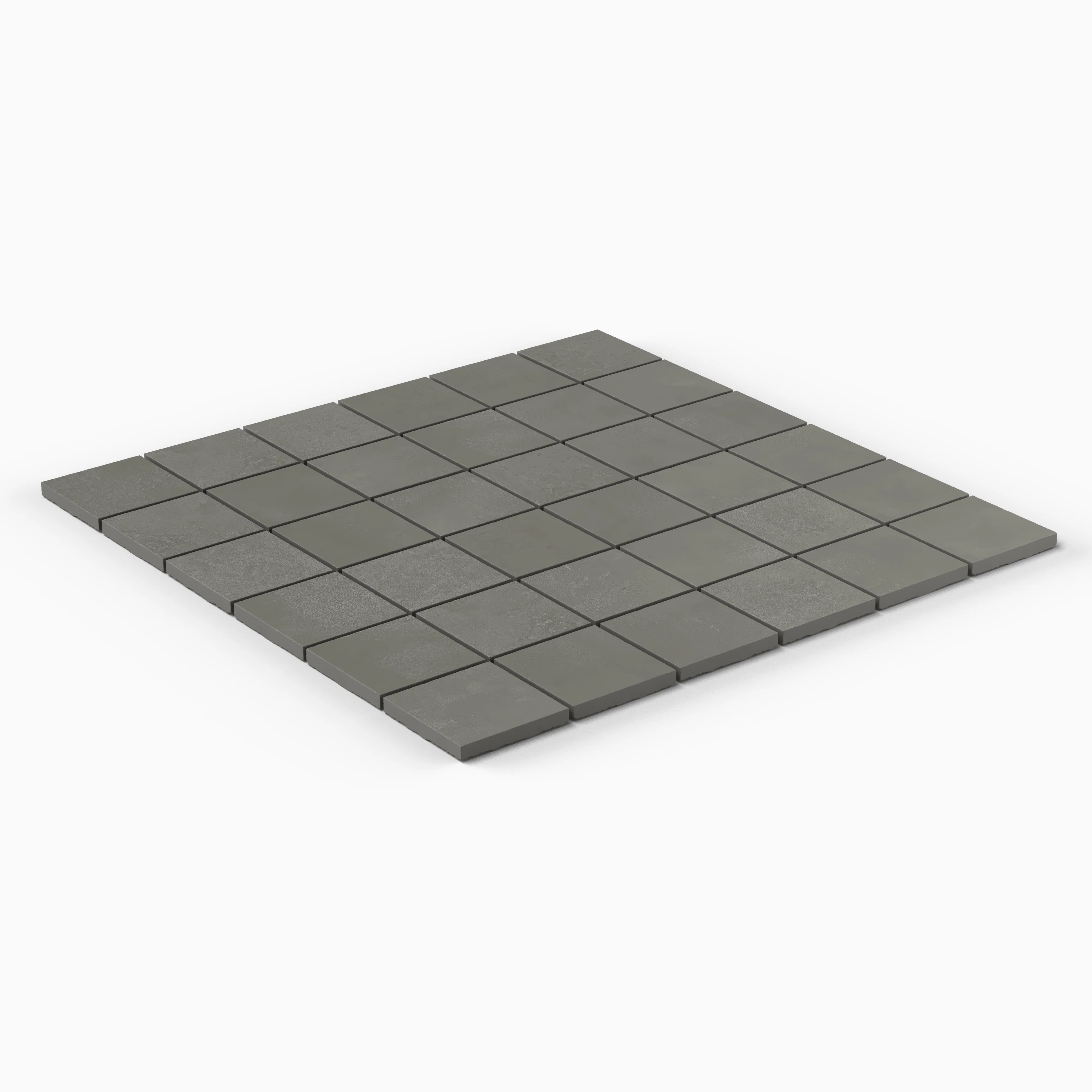 Elliot 2x2 Matte Porcelain Mosaic Tile in Coal - Image 2
